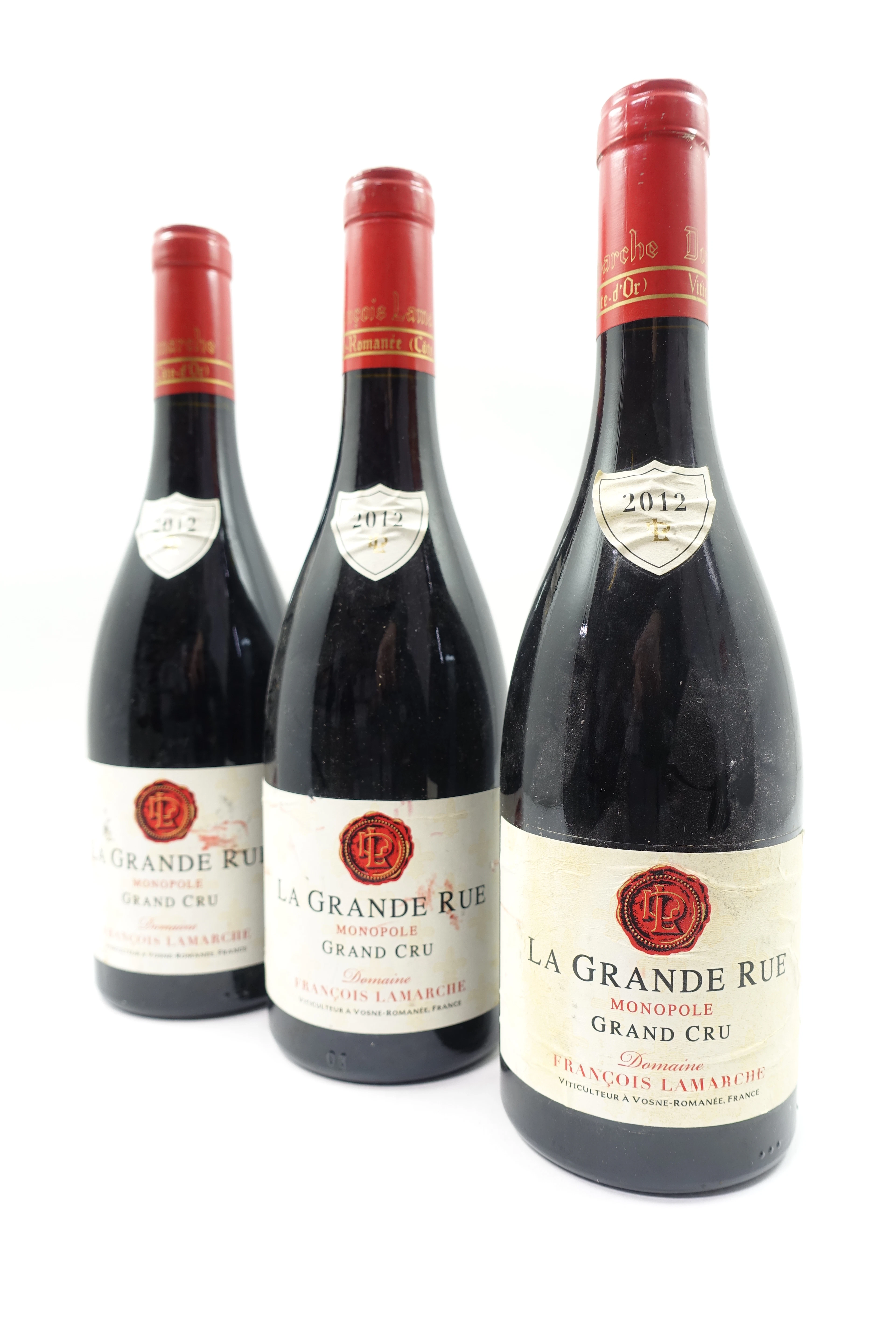3 bts LA GRANDE RUE 2012 Grand Cru. Domaine François Lamarche