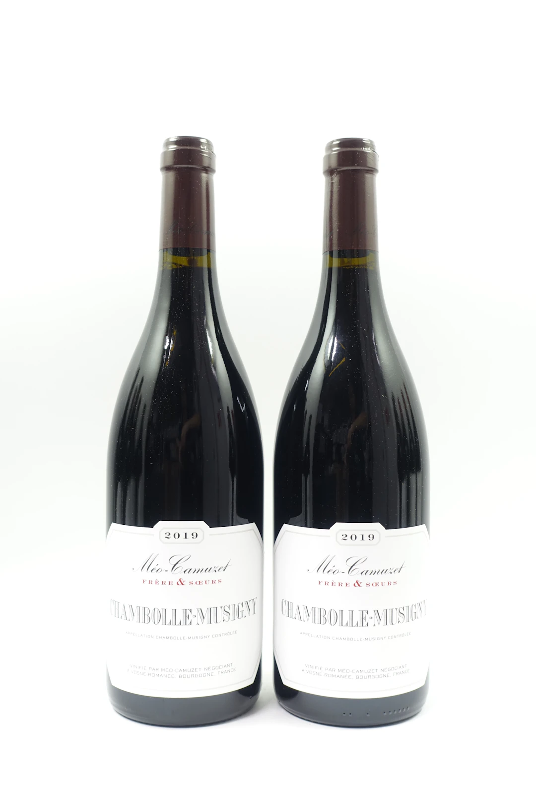 2 bts CHAMBOLLE MUSIGNY 2019 Méo Camuzet Frère & Soeurs