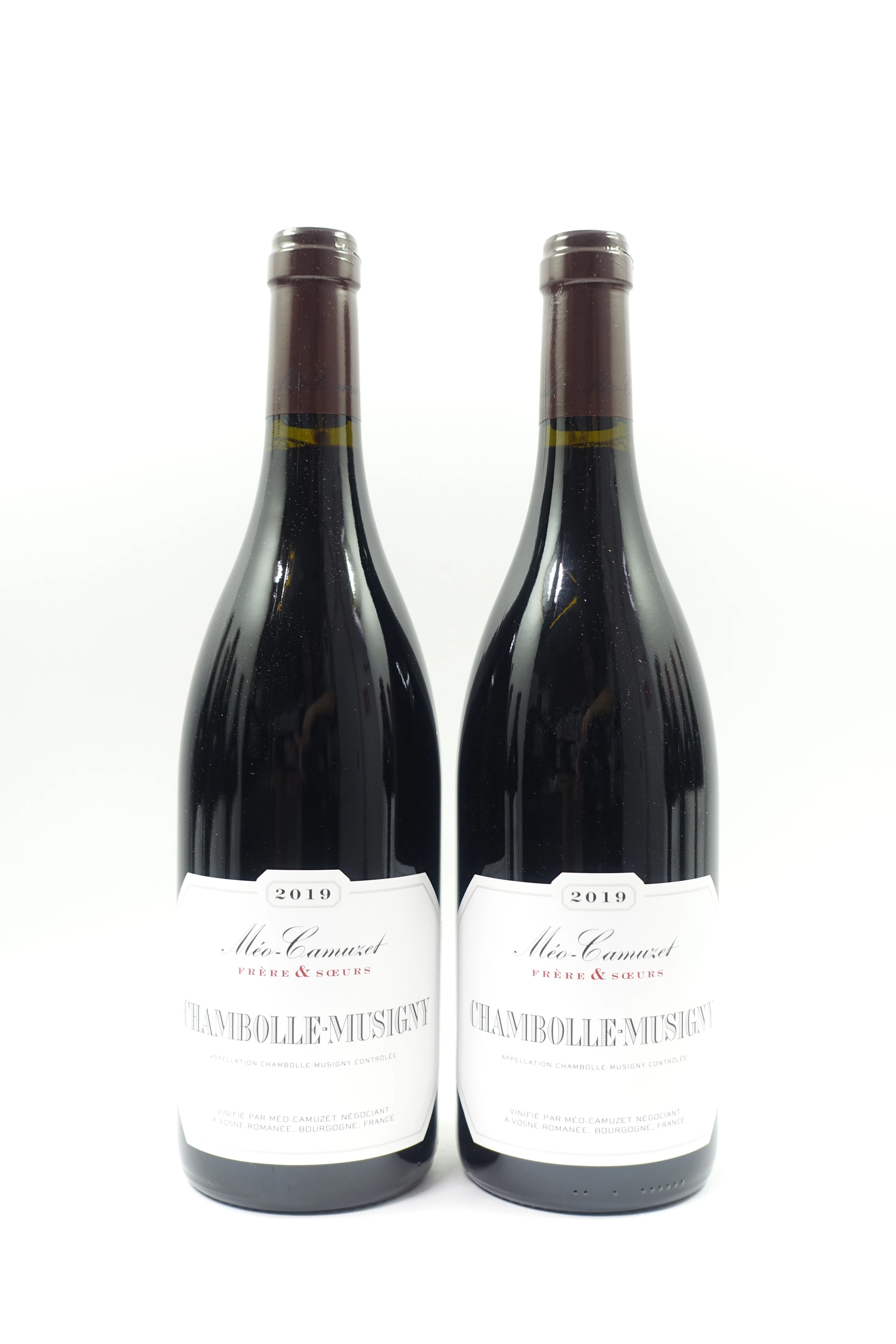 2 bts CHAMBOLLE MUSIGNY 2019 Méo Camuzet Frère & Soeurs