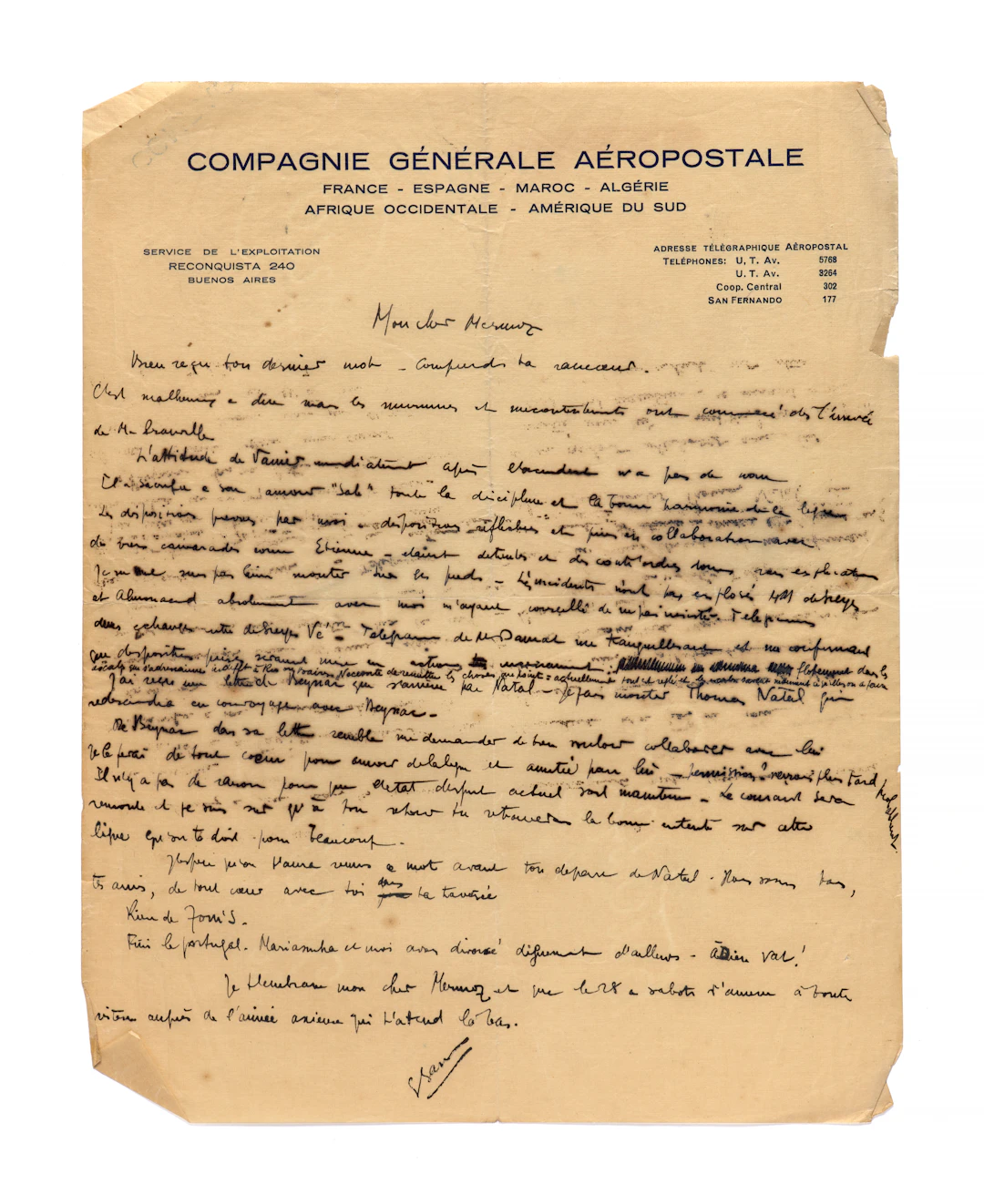 BARRIÈRE Émile (1902-1936) aviateur