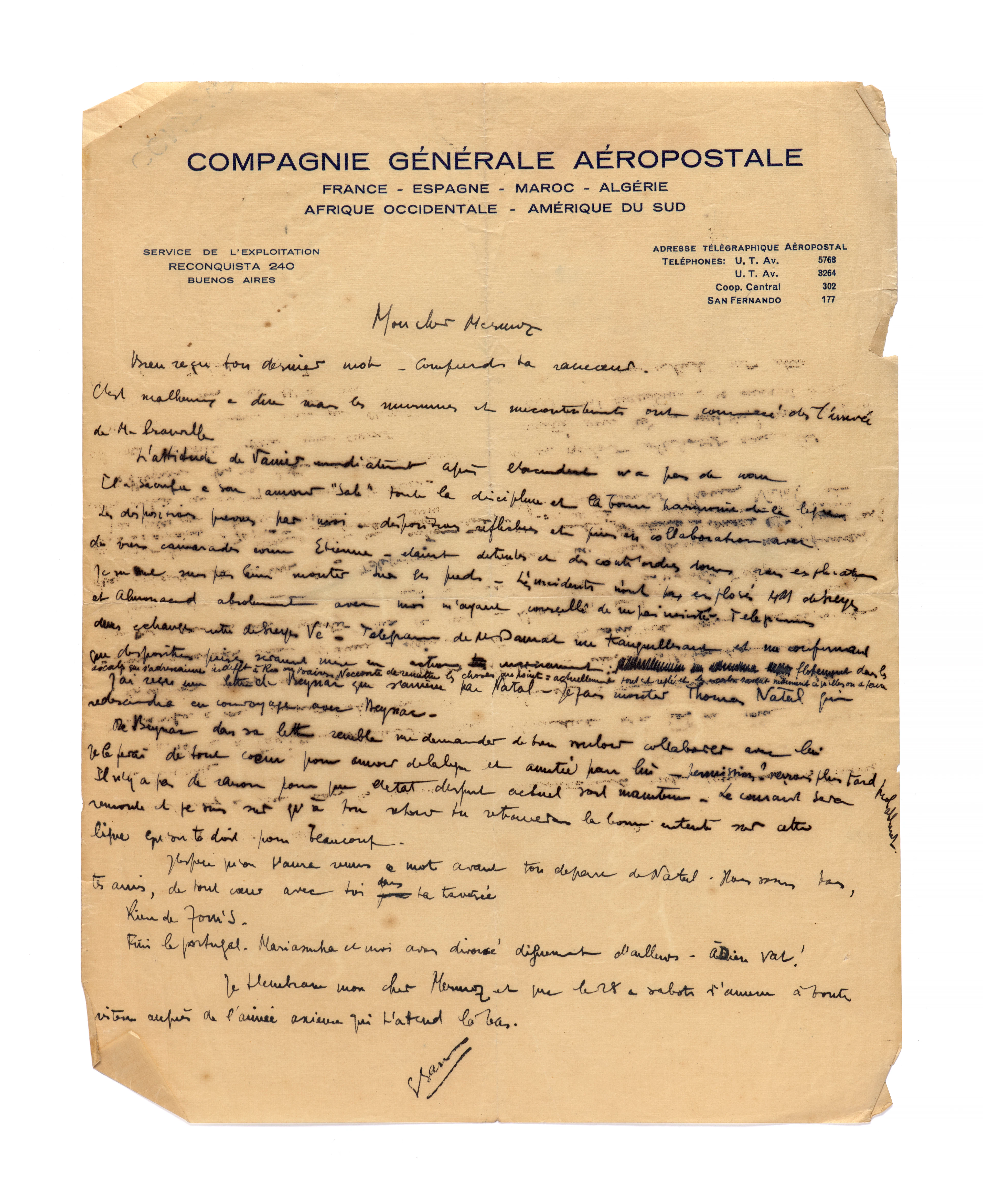 BARRIÈRE Émile (1902-1936) aviateur