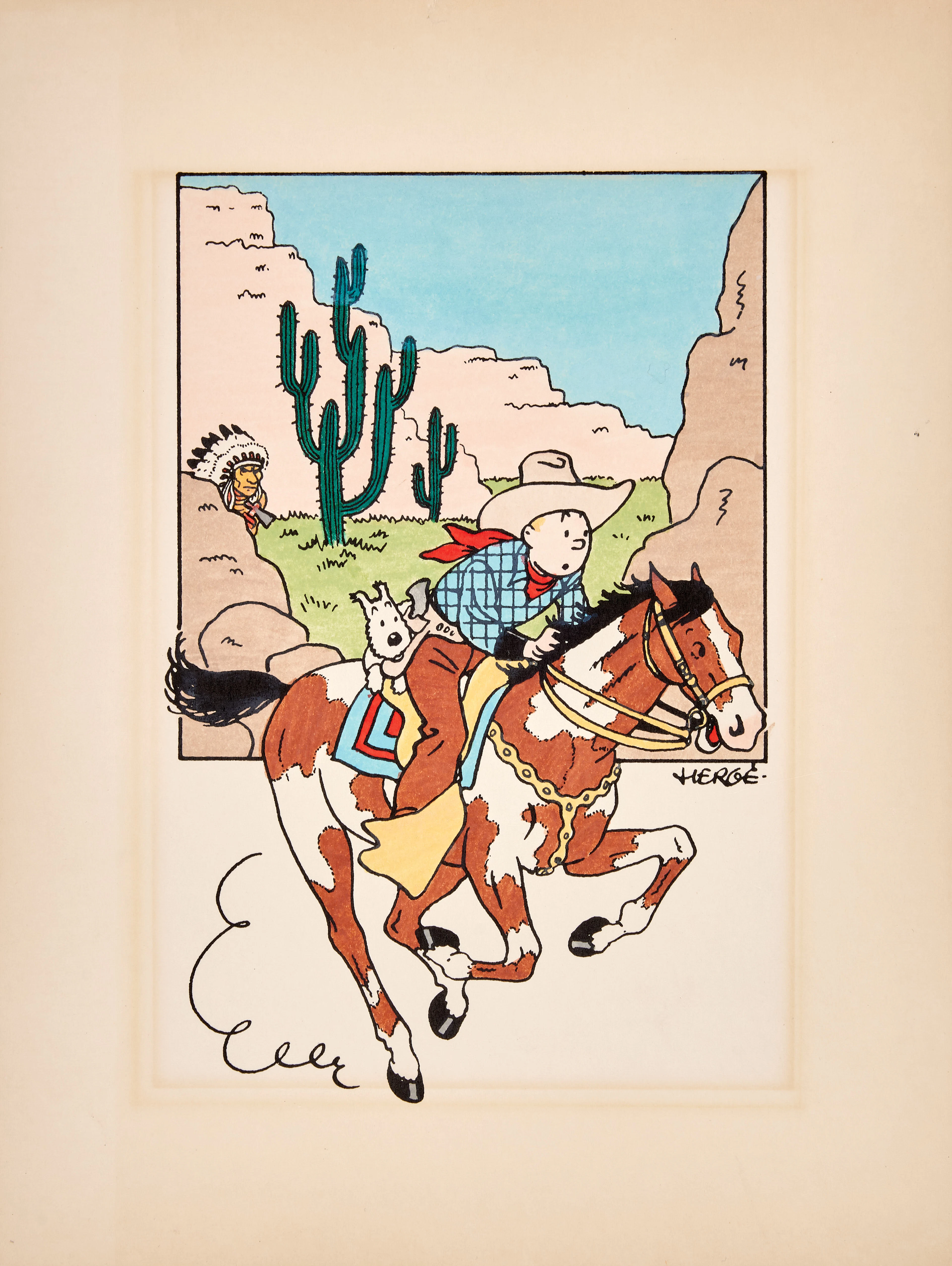 HERGÉ (Georges Remi dit) 1907 - 1983 Tintin en Amérique