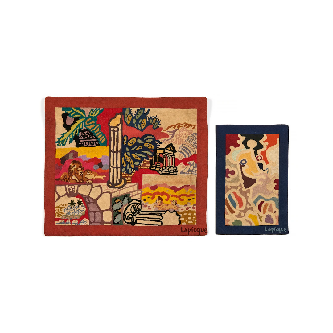 Charles LAPICQUE (d'après) 1898-1988 Ensemble de deux tapisseries