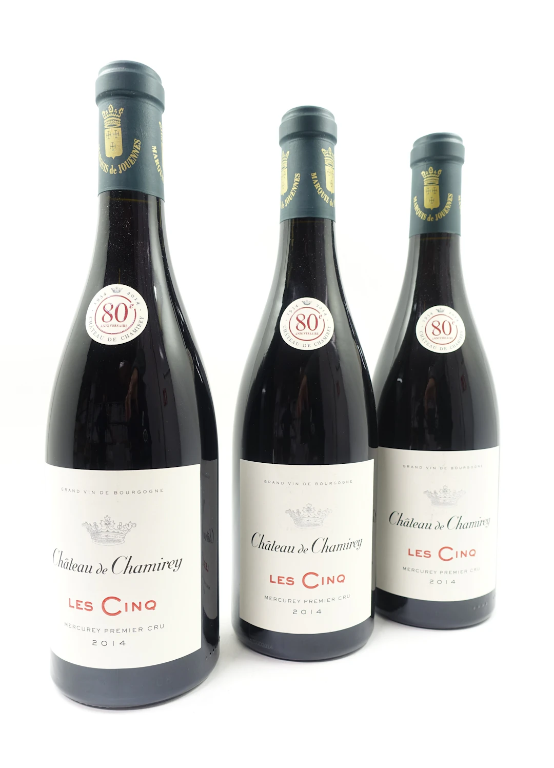 6 bts MERCUREY 2014 (rouge) 1er Cru Les Cinq. Château de Chamirey
