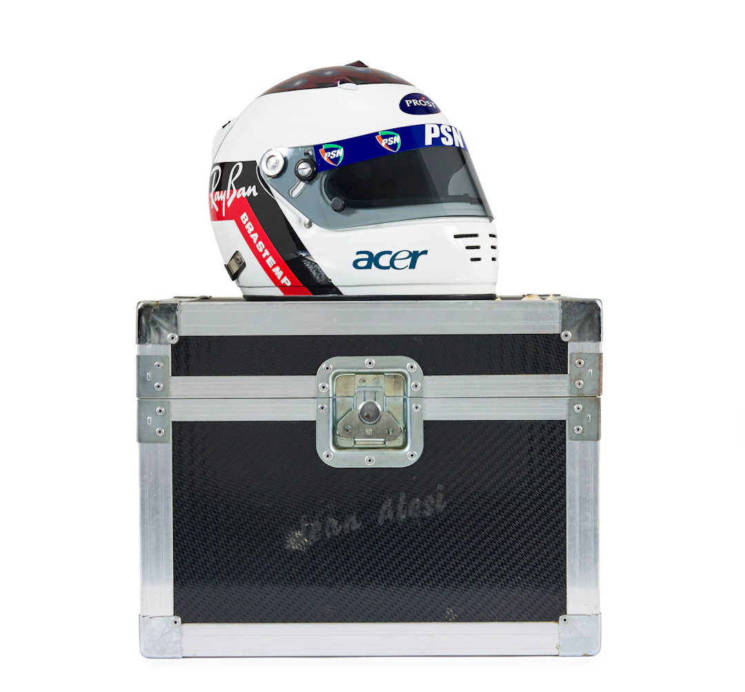 Jean Alesi - Prost Grand Prix, Casque Arai No reserve