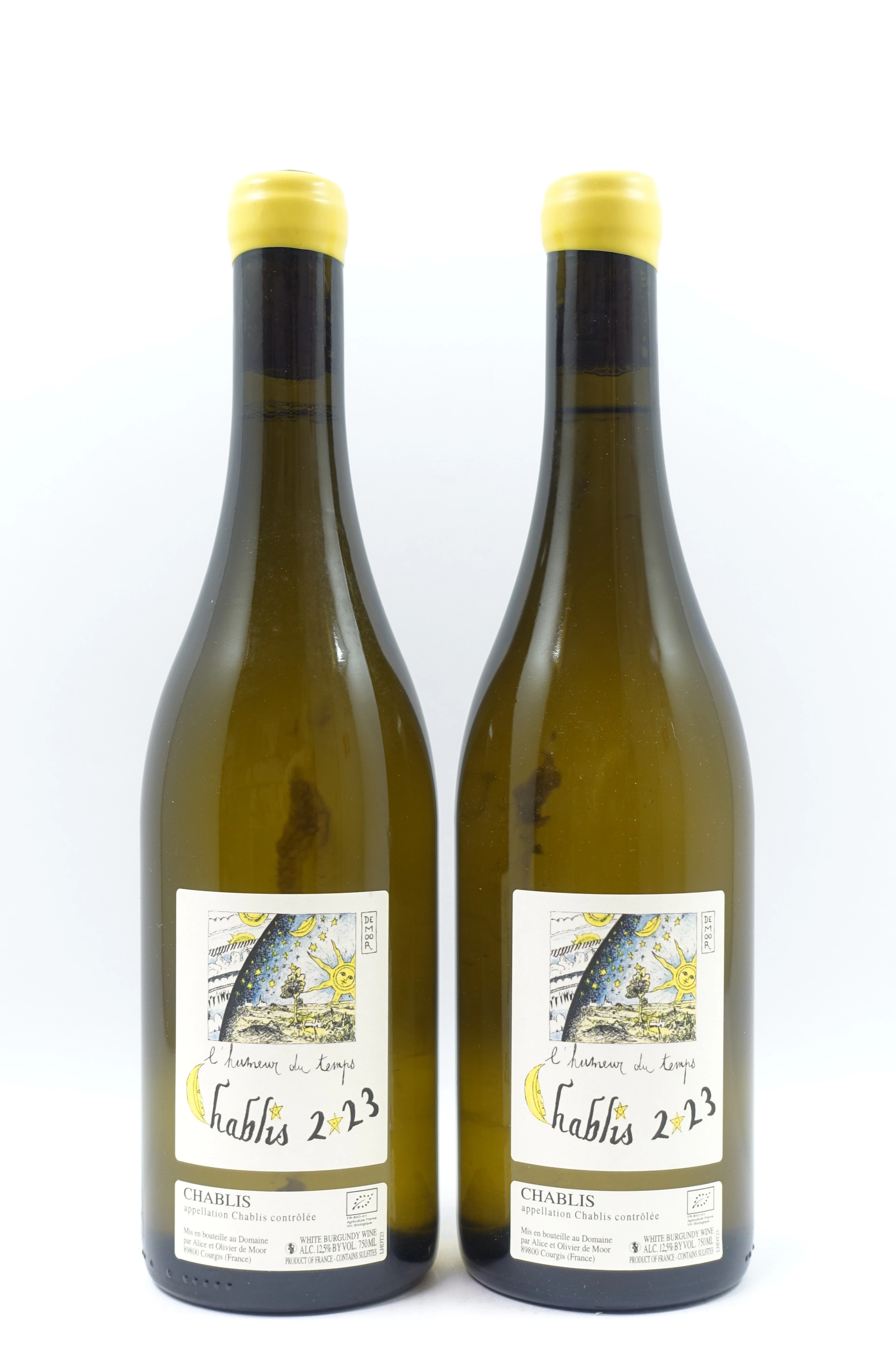 6 bts CHABLIS 2023 L'Humeur du Temps. Alice et Olivier De Moor
