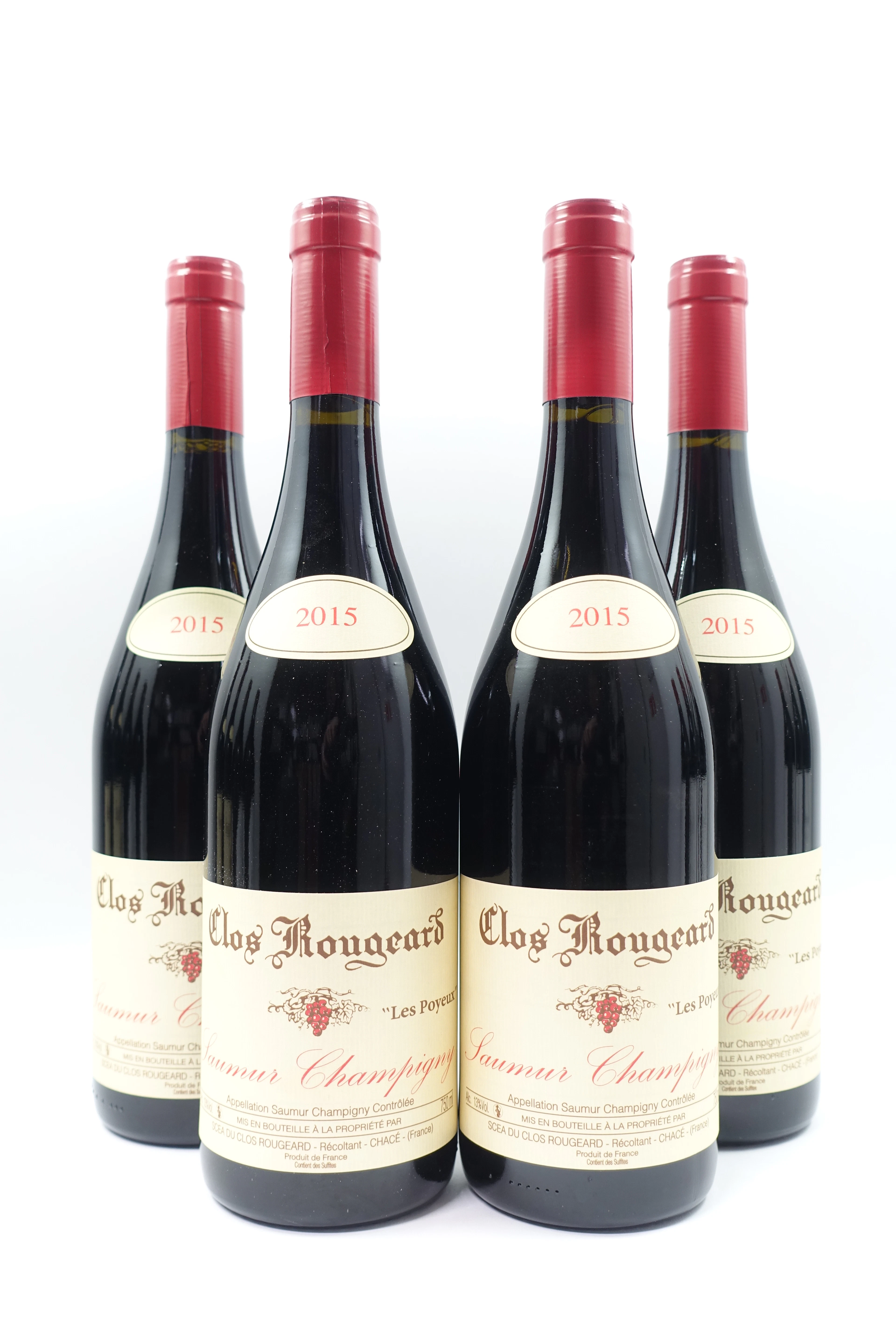4 bts SAUMUR CHAMPIGNY 2015 Les Poyeux. Clos Rougeard