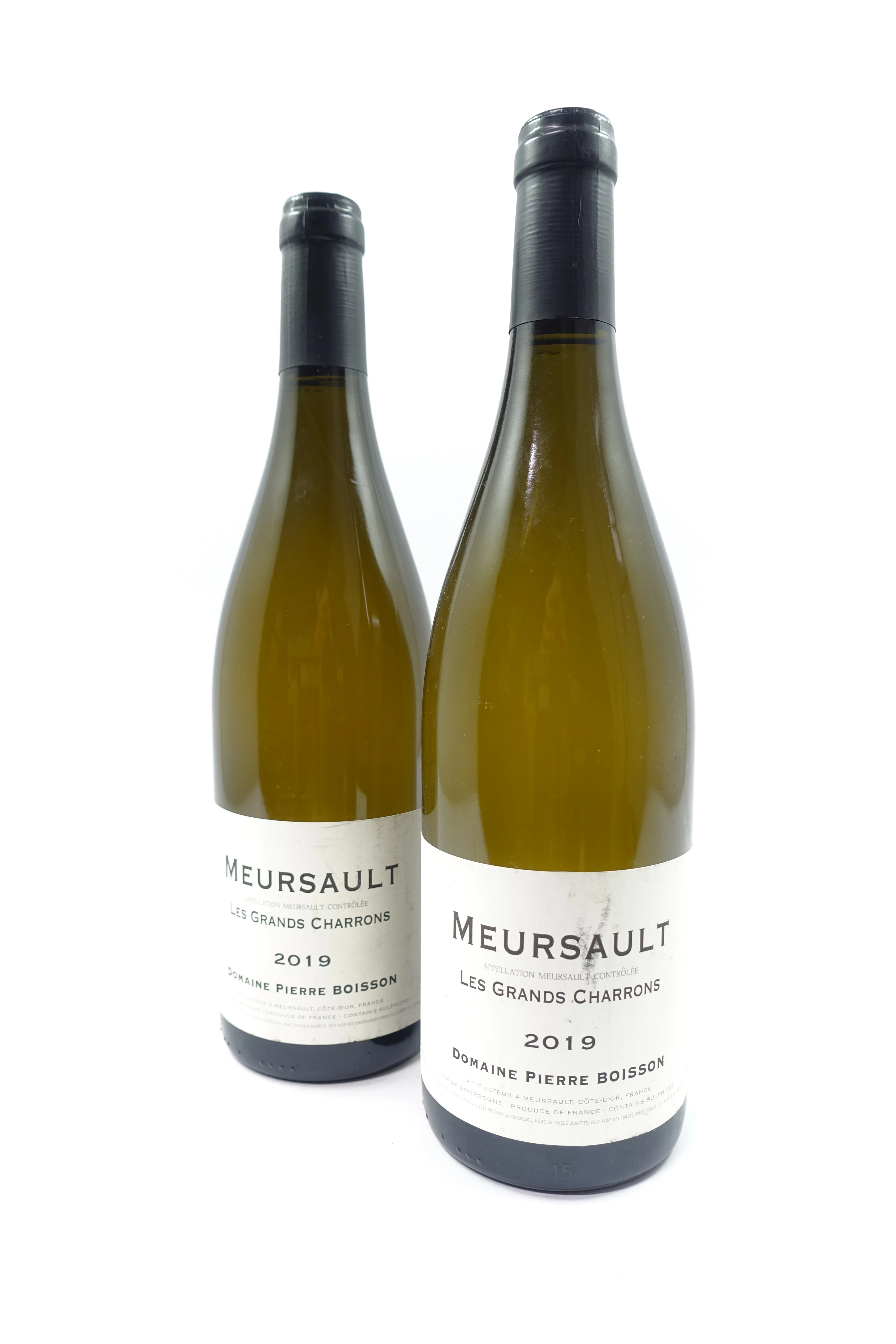 2 bts MEURSAULT 2019 Les Grands Charrons. Domaine Pierre Boisson