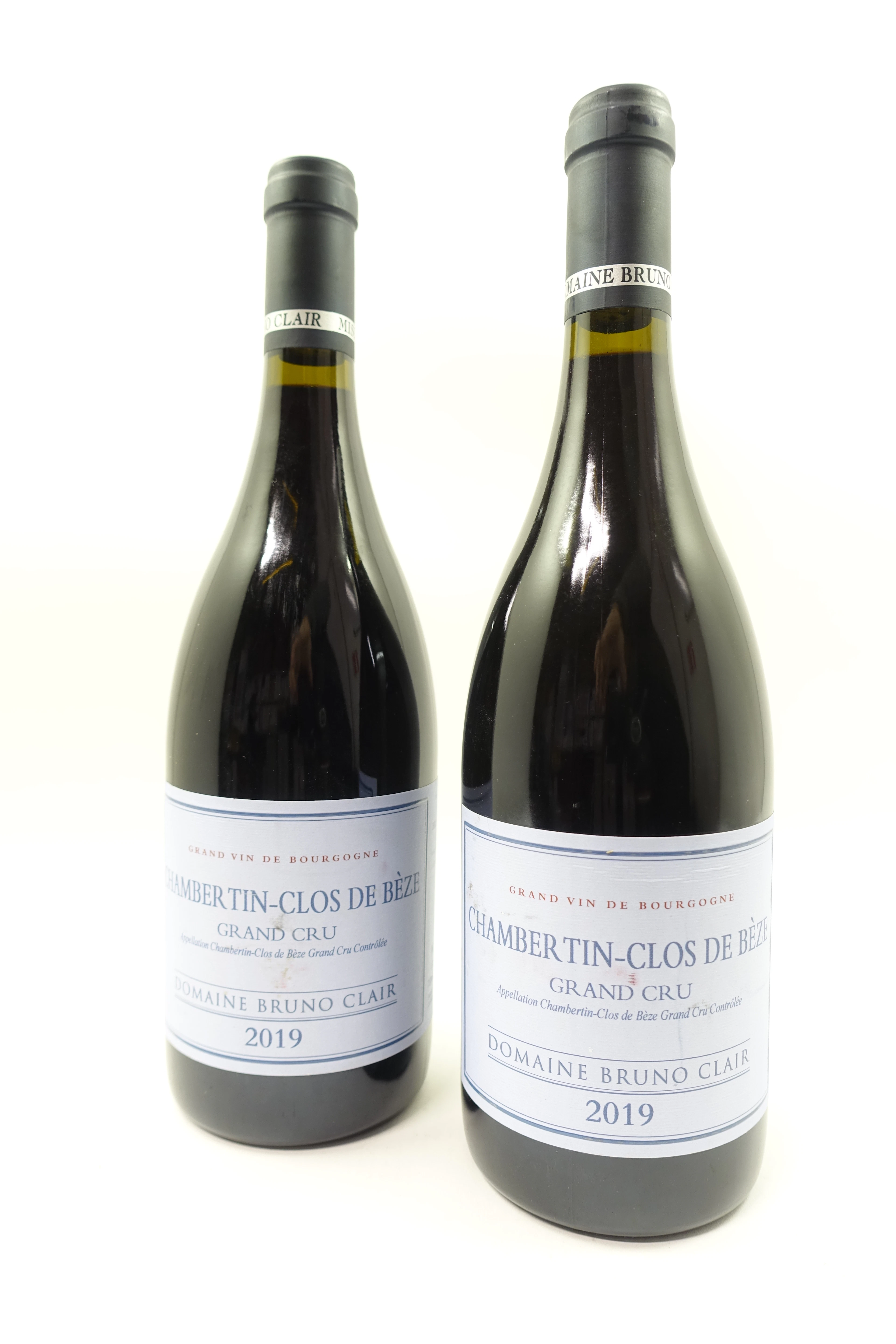 2 bts CHAMBERTIN CLOS DE BEZE 2019 Grand Cru. Domaine Bruno Clair