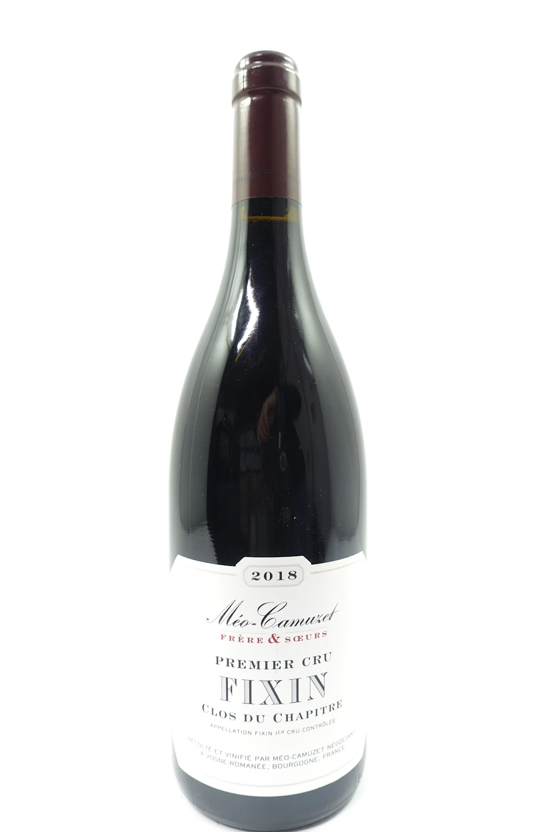 1 bt FIXIN 2018 1er Cru Clos du Chapitre. Méo Camuzet Frère & Sœurs