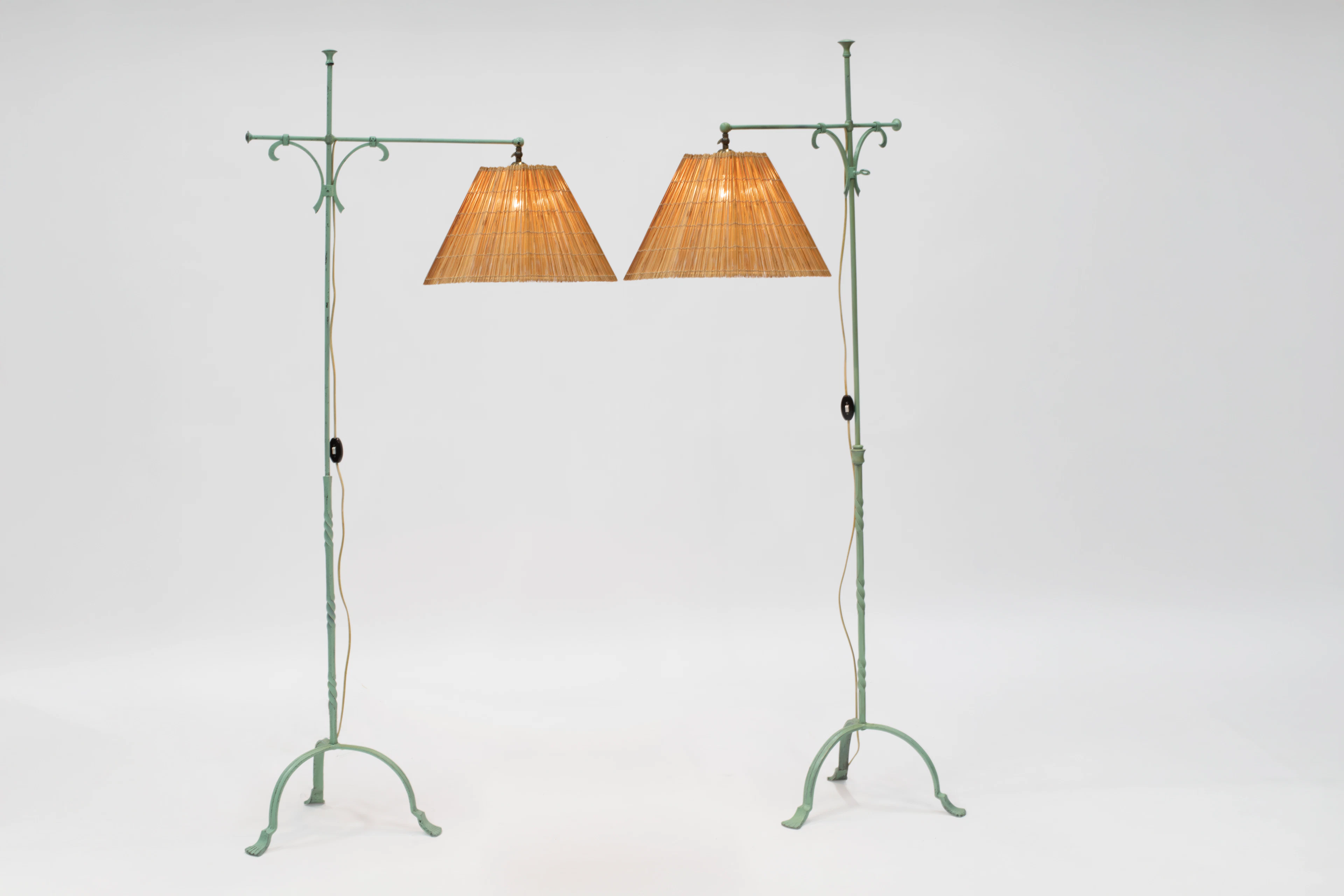 Paavo TYNELL 1890-1973 Rare paire de lampadaires - circa 1930