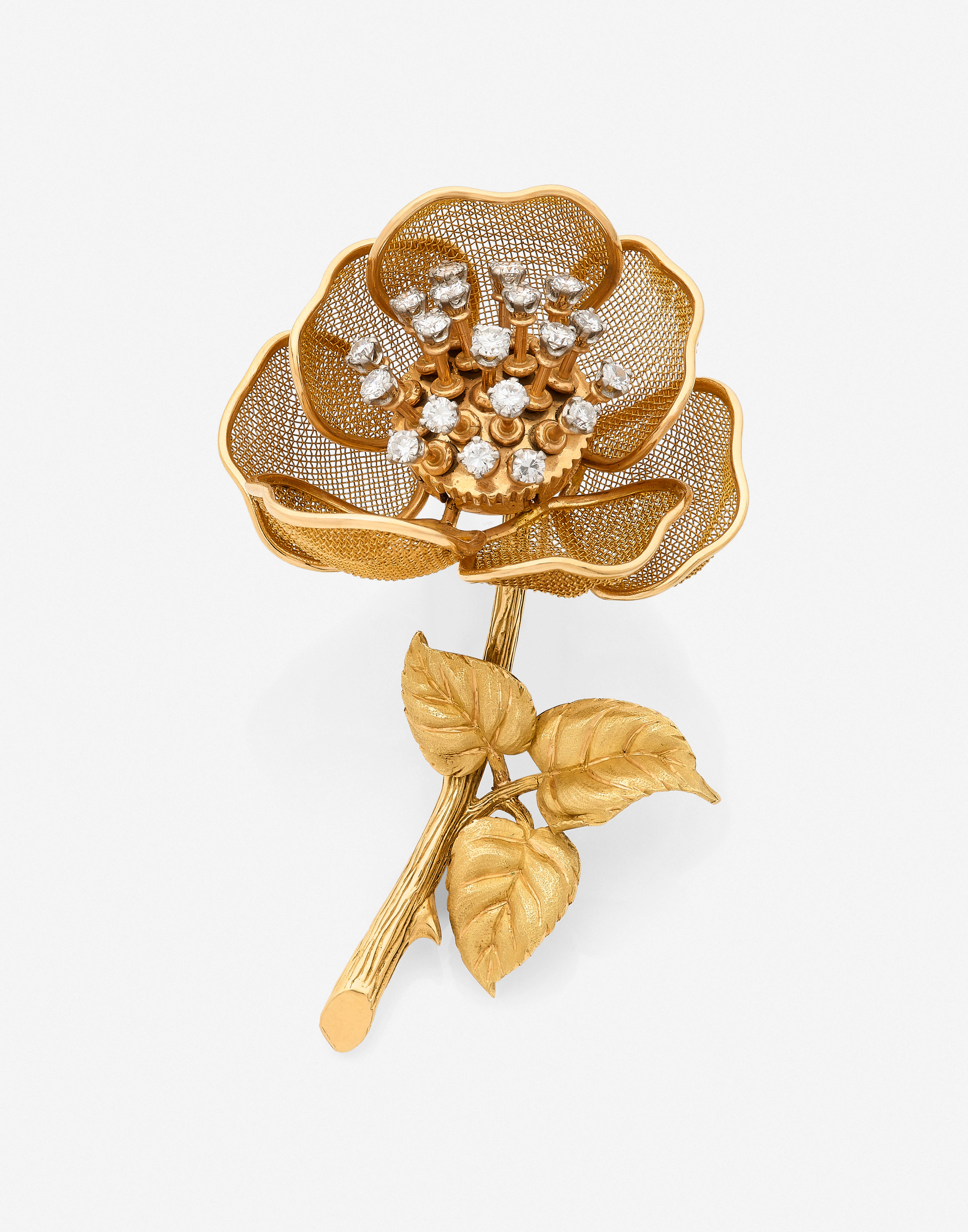 COLLECTION NADJA PAR : STARLETTE DES SIXTIES O FRED - Clip de corsage "Rose"
