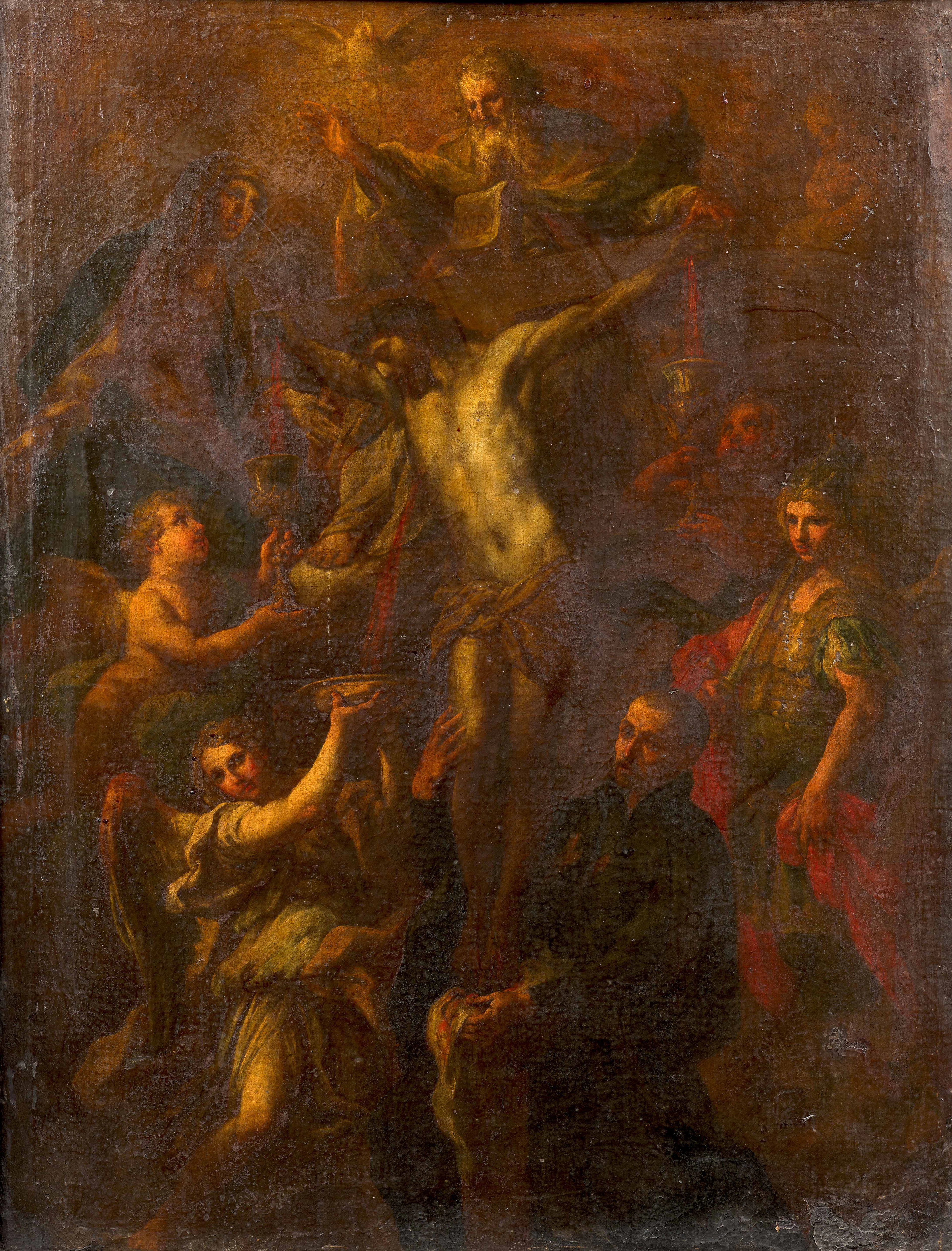 Ecole napolitaine de la première moitié du XVIIIe siècle Saint Gaetano