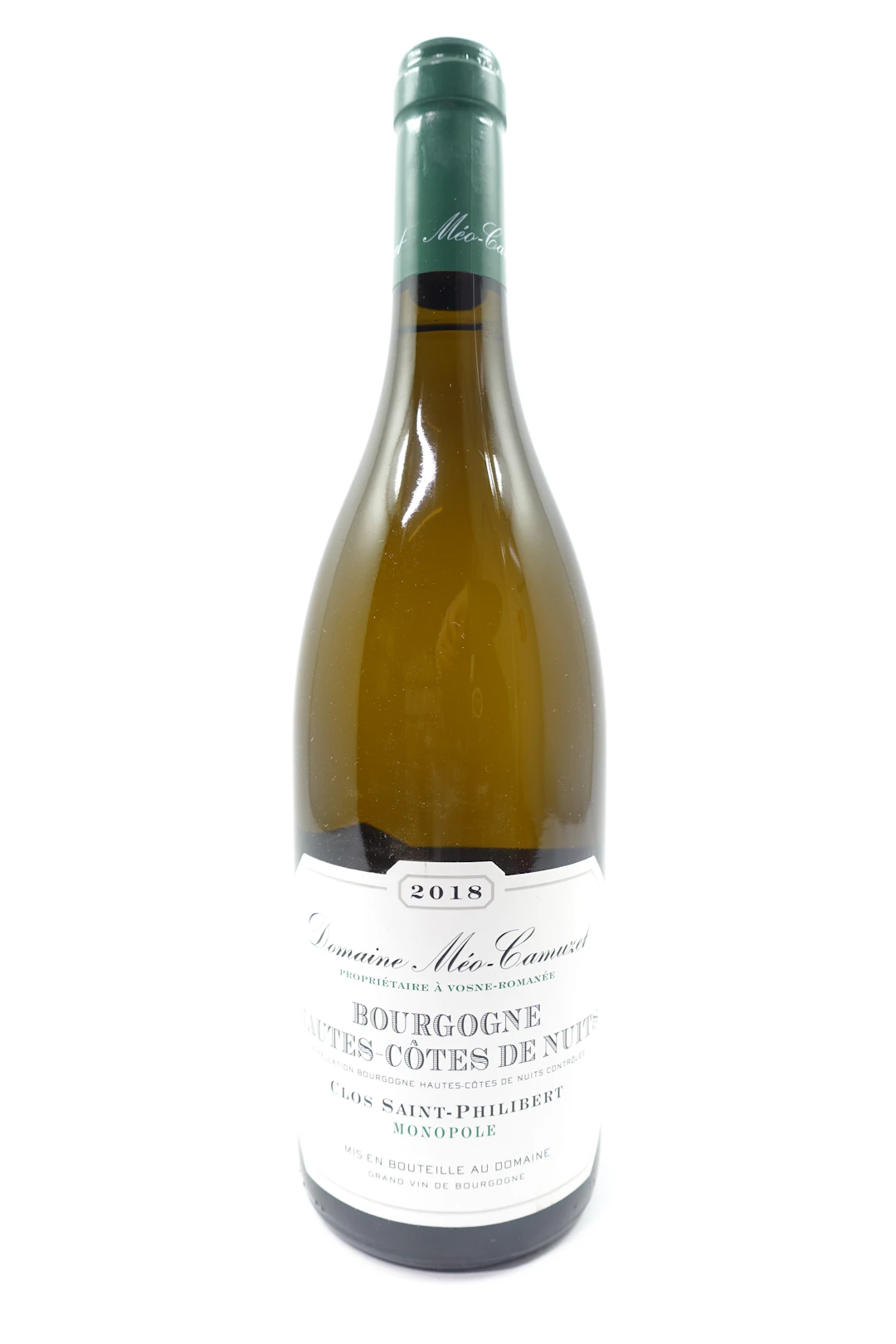 1 bt BOURGOGNE HAUTES COTES DE NUITS 2018 (blanc) Monopole. Clos Saint