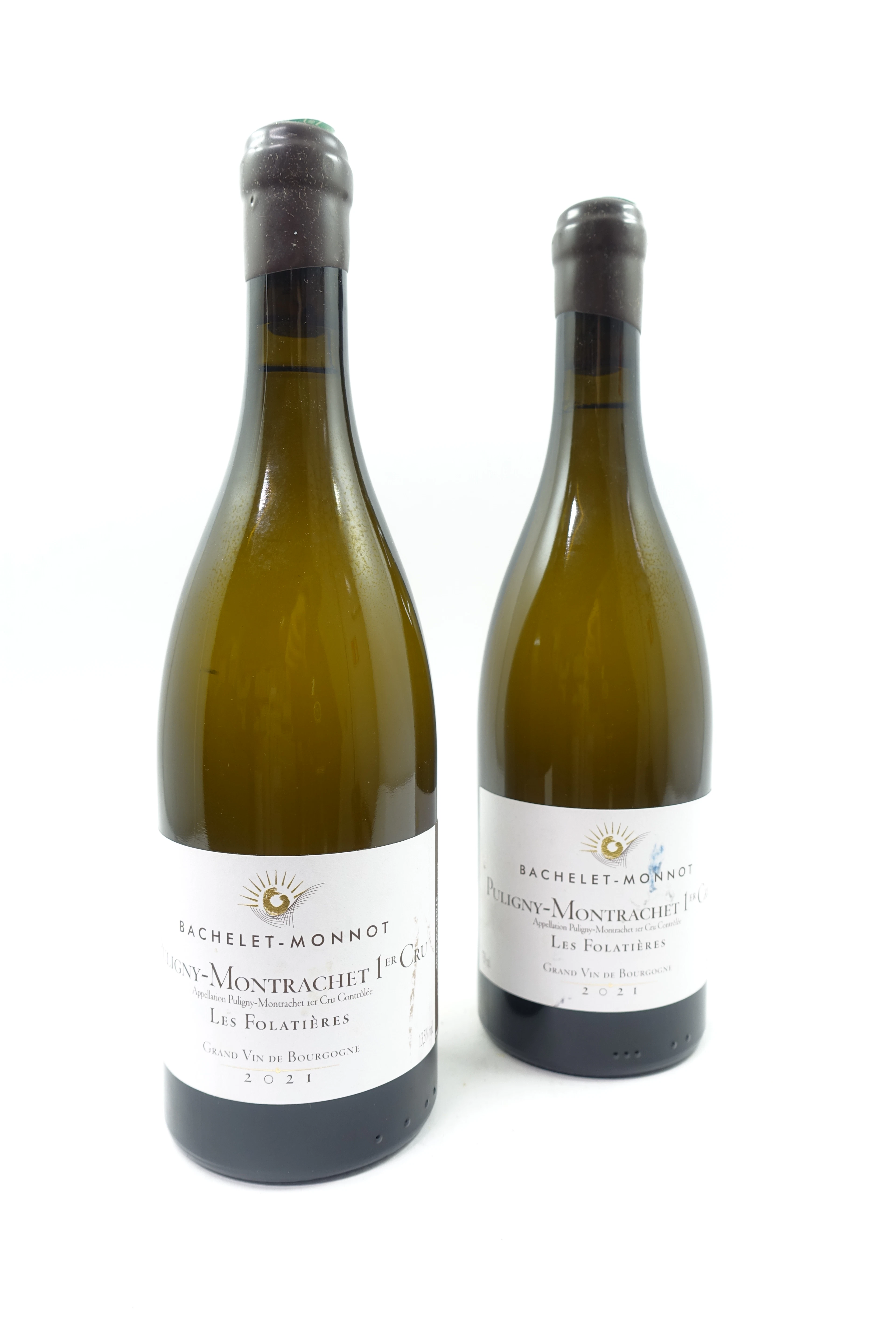 2 bts PULIGNY MONTRACHET 2021 1er Cru Les Folatierès. Bachelet-Monnot