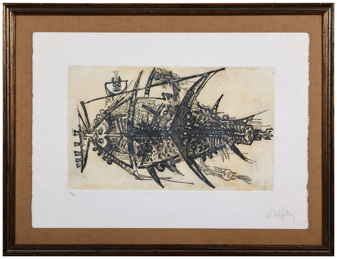 Wilfredo LAM 1902 - 1982 Poisson fleur - 1965