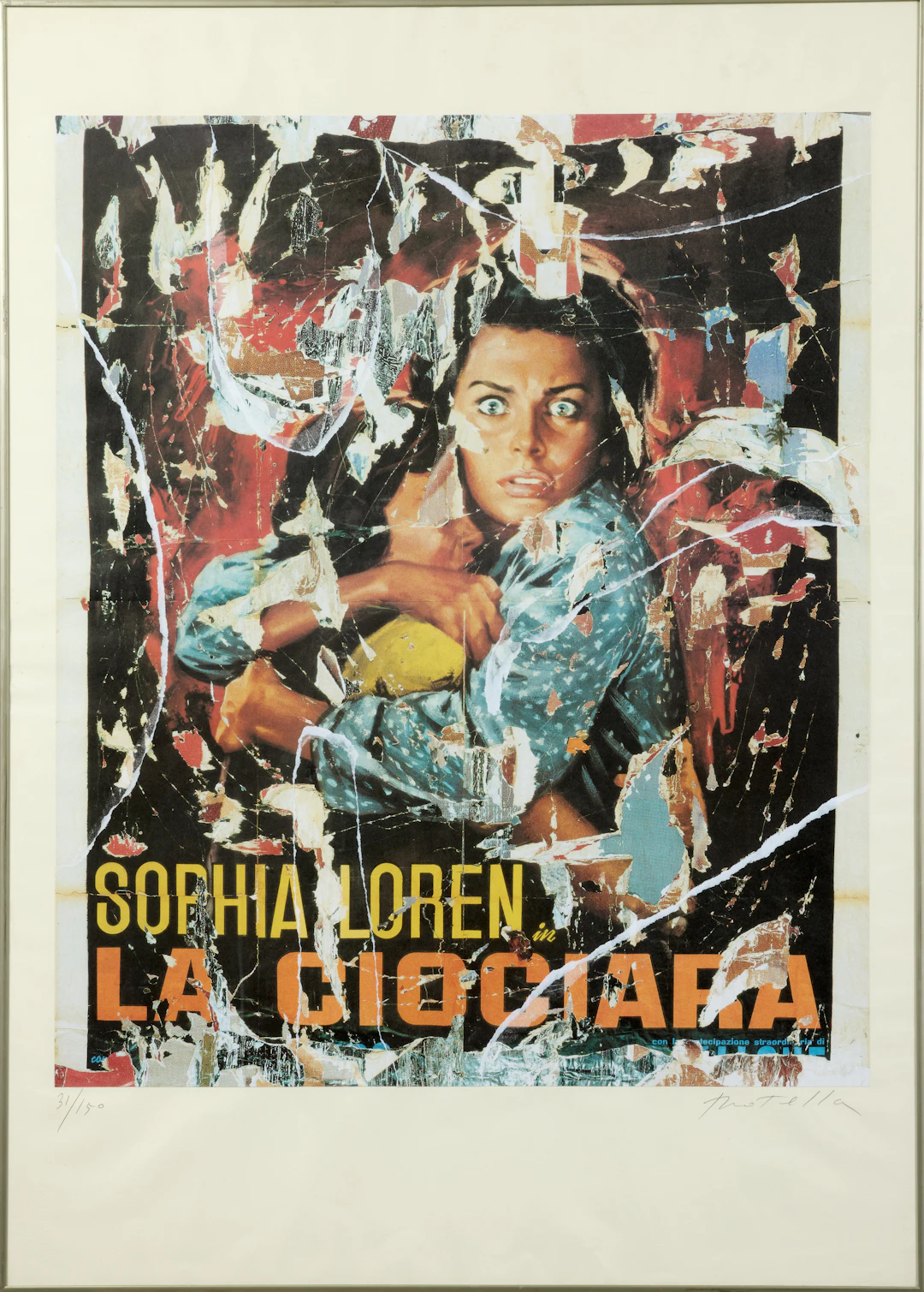 Mimmo ROTELLA 1918 - 2006 La Ciociara - circa 1990