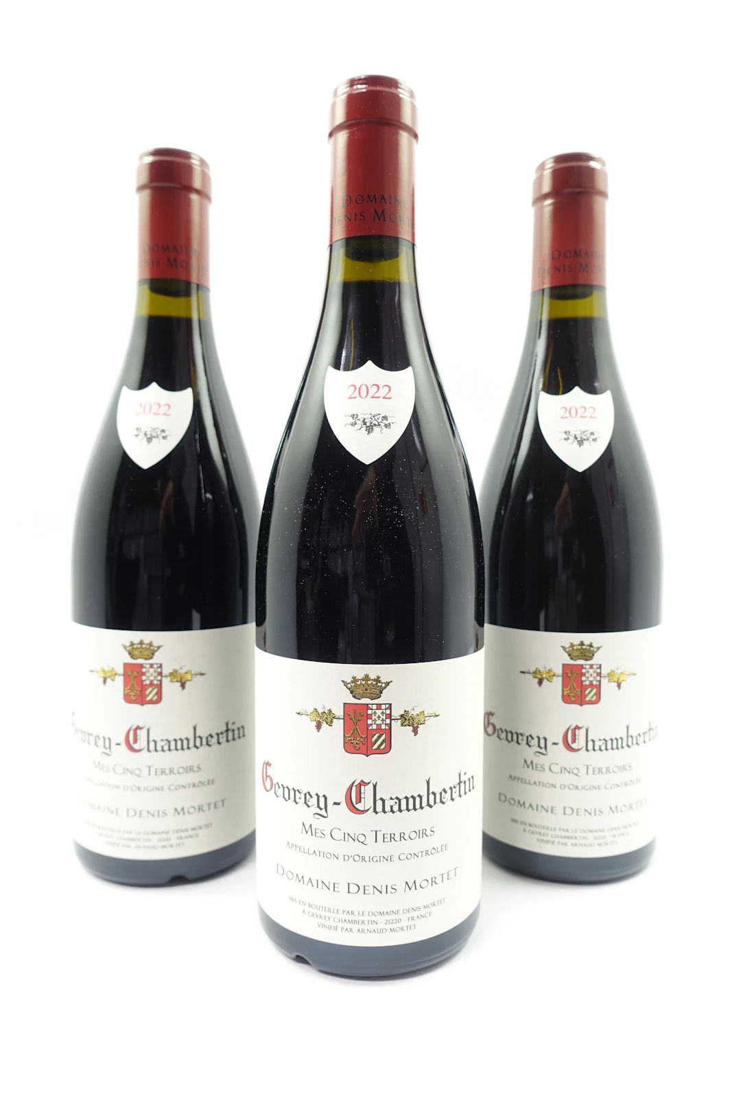 6 bts GEVREY CHAMBERTIN 2022 Mes 5 Terroirs. Domaine Denis Mortet