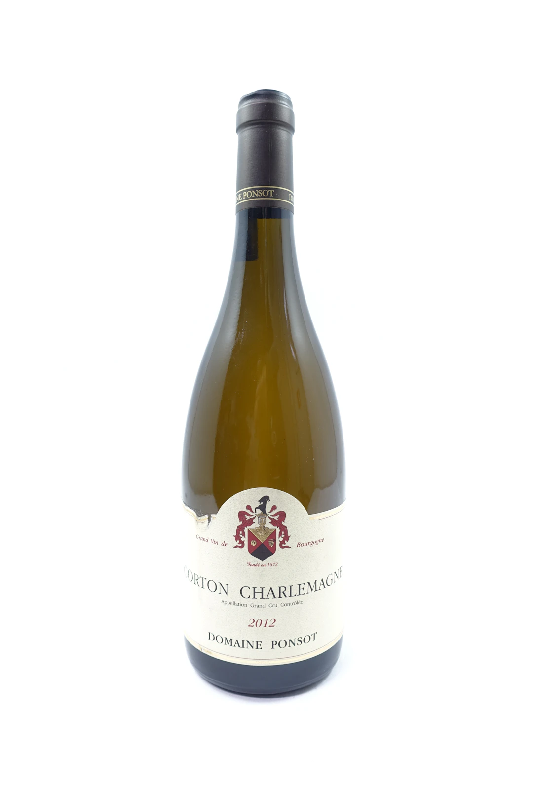 1 bt CORTON CHARLEMAGNE 2012 Grand Cru. Domaine Ponsot