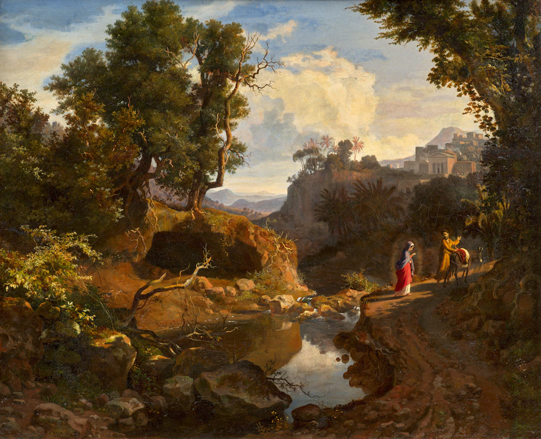 Eugenio LANDESIO Venaria Reale, 1809 - Rome, 1879 Le voyage de Joseph