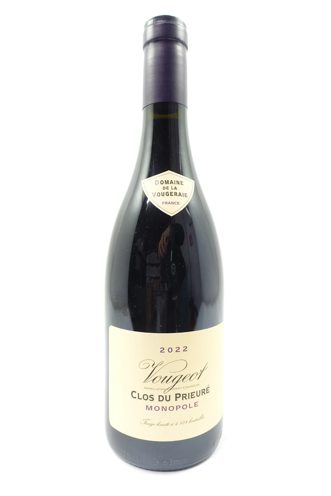 1 bt VOUGEOT 2022 Grand Cru. Monopole. Clos du Prieuré. Domaine de la Vougeraie