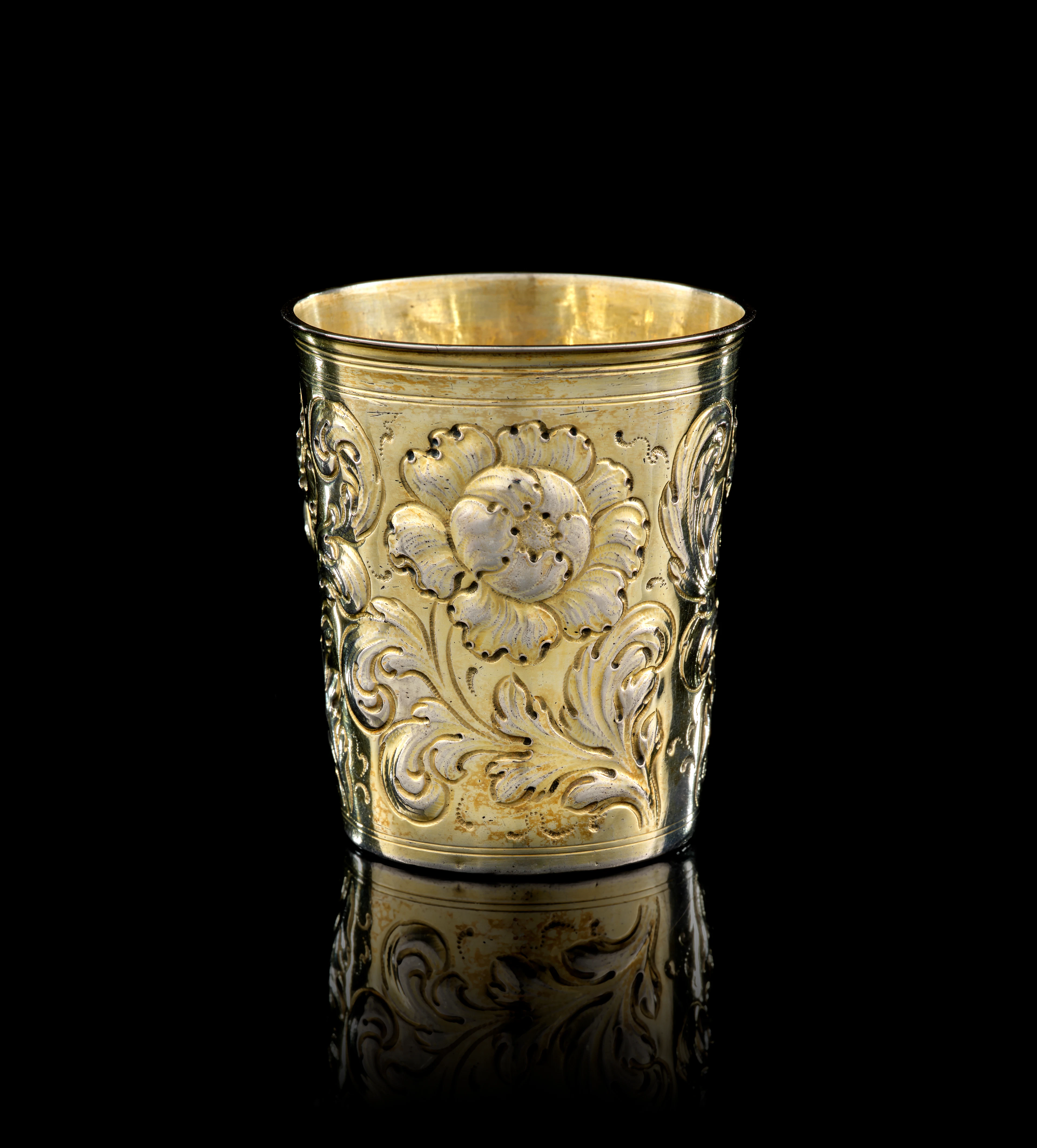 A German silver-gilt beaker, Hans Nicolaus Müllner, Nuremberg, 1674-1681