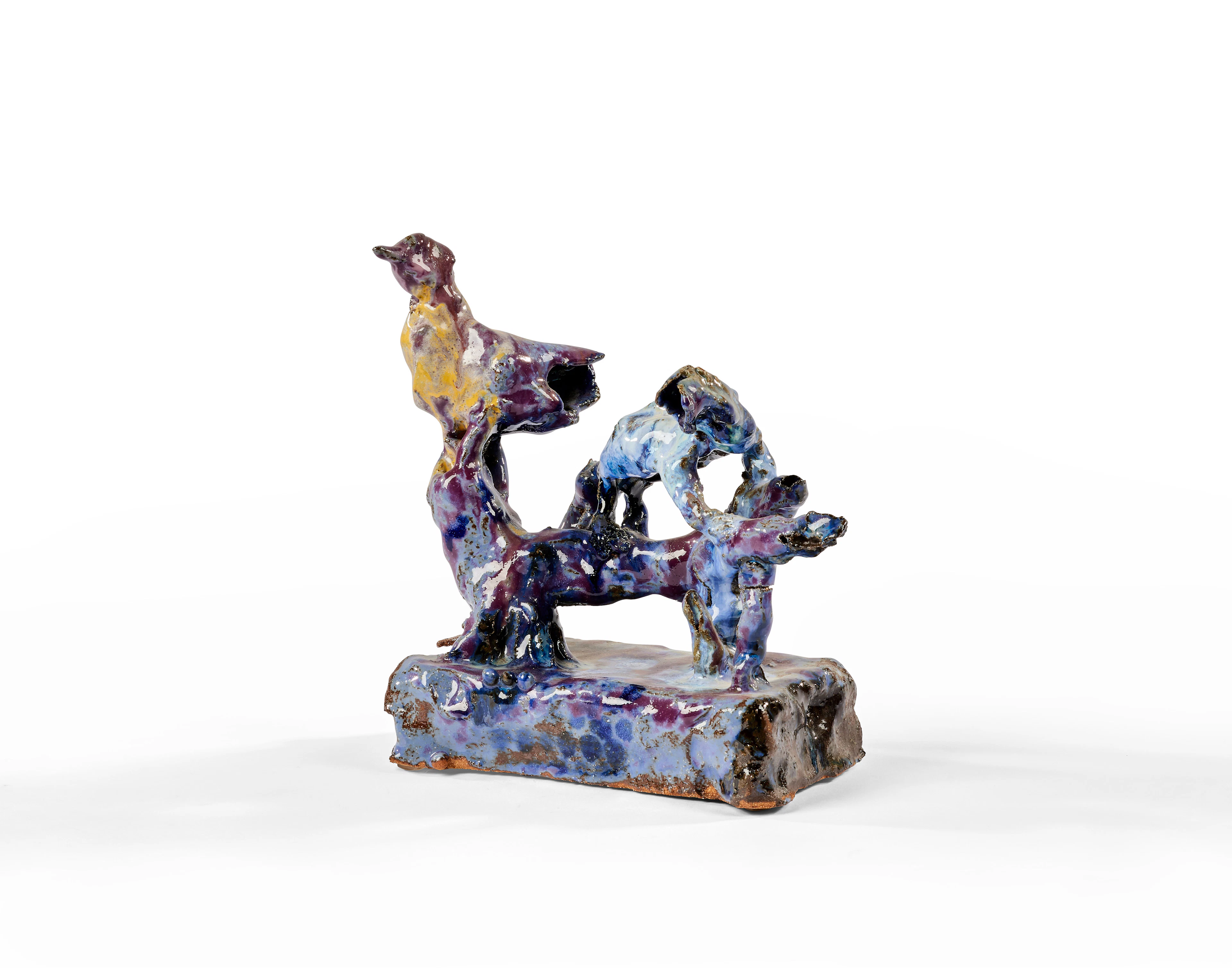 Raphaël DE VILLERS (Français - Né en 1969) Oiseau et Iguane - 2014