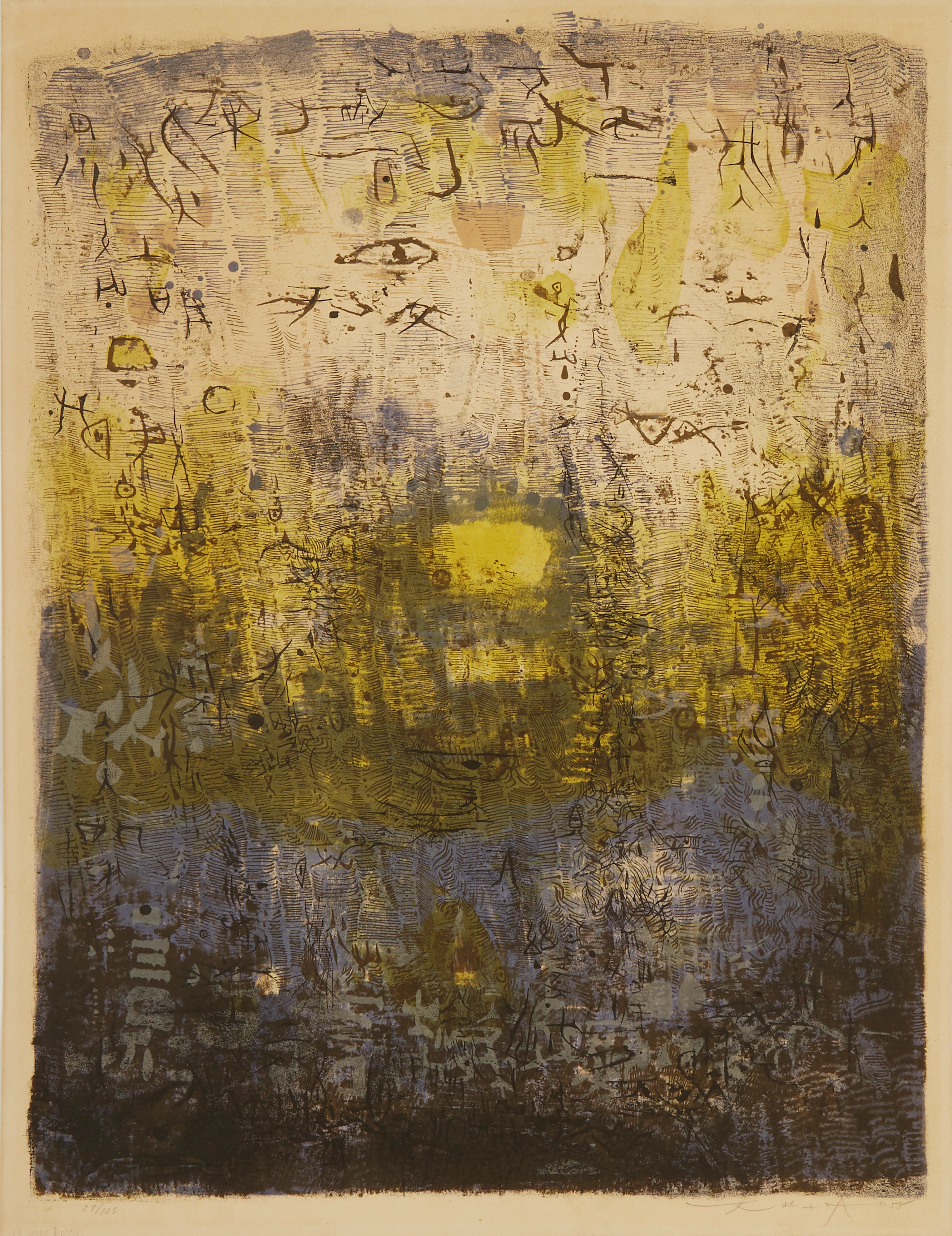 ZAO WOU-KI 1920 - 2013 Forêt perdue - 1955