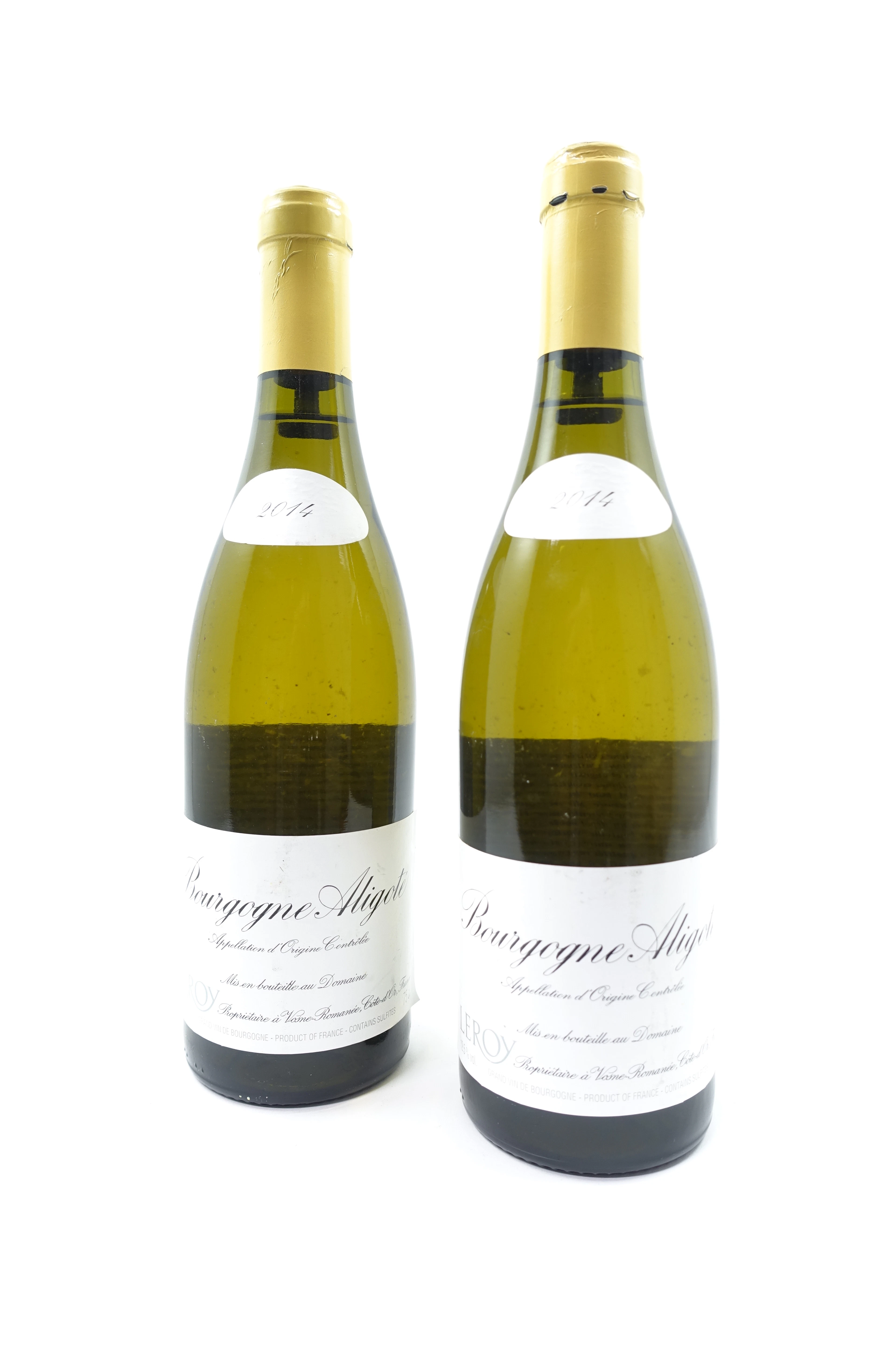 2 bts BOURGOGNE ALIGOTE 2014 Domaine Leroy