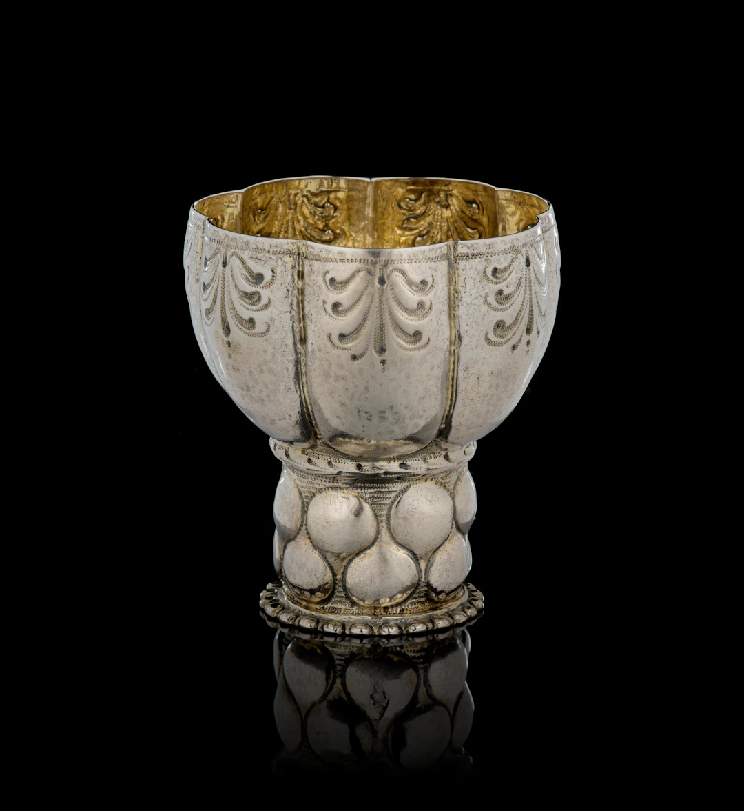 A German parcel-gilt silver römer beaker, Thomas II. Stoer, Nuremberg