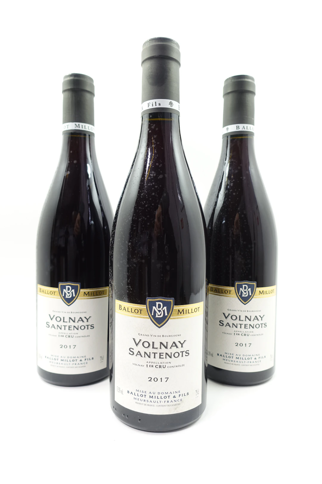 12 bts VOLNAY 2017 1er Cru Les Santenots. Ballot-Millot
