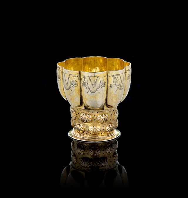 A German parcel-gilt silver römer cup, Oswald Haussner, Nuremberg, 1659-1660