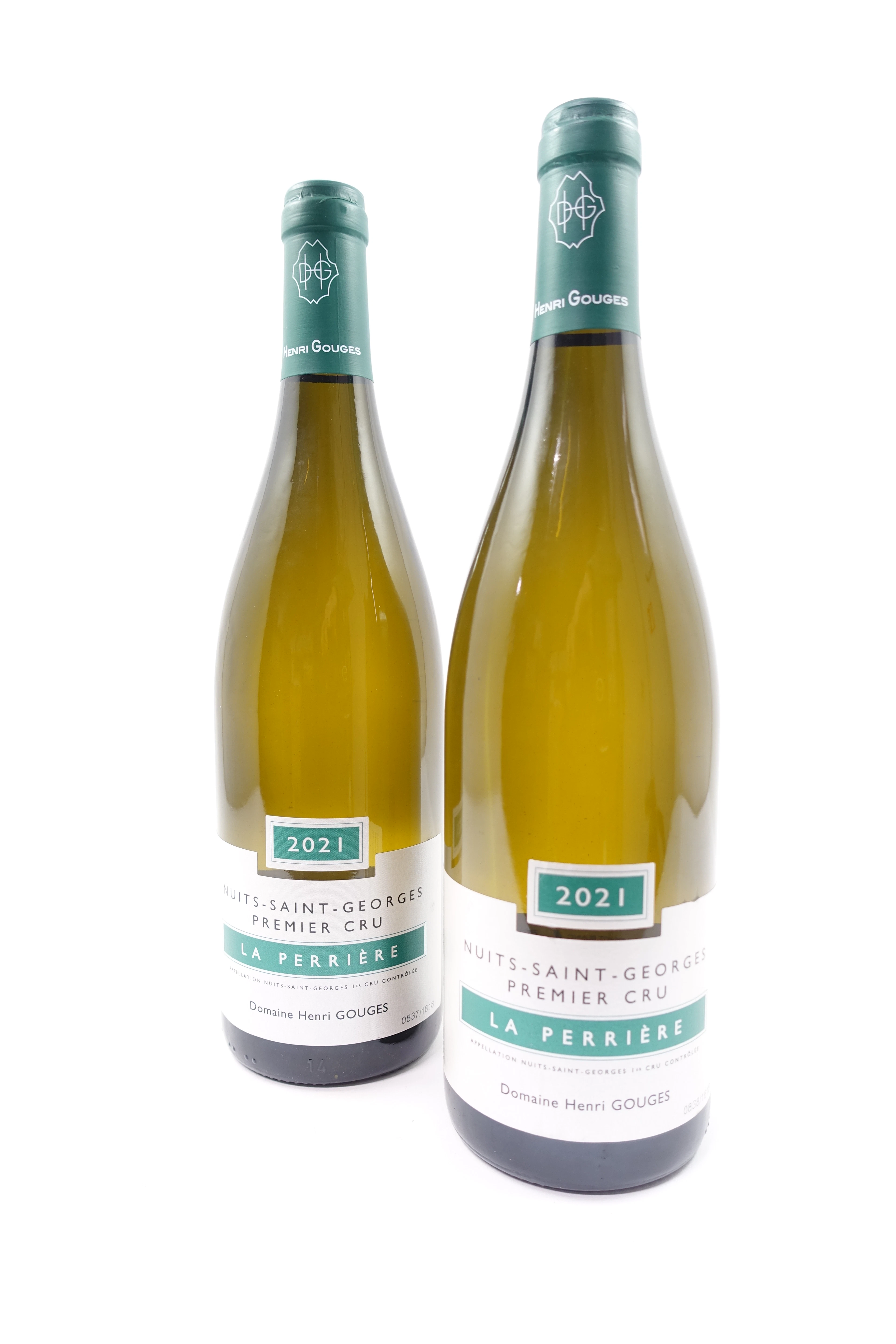 2 bts NUITS SAINT GEORGES 2021 (blanc) 1er Cru La Perrière. Domaine
