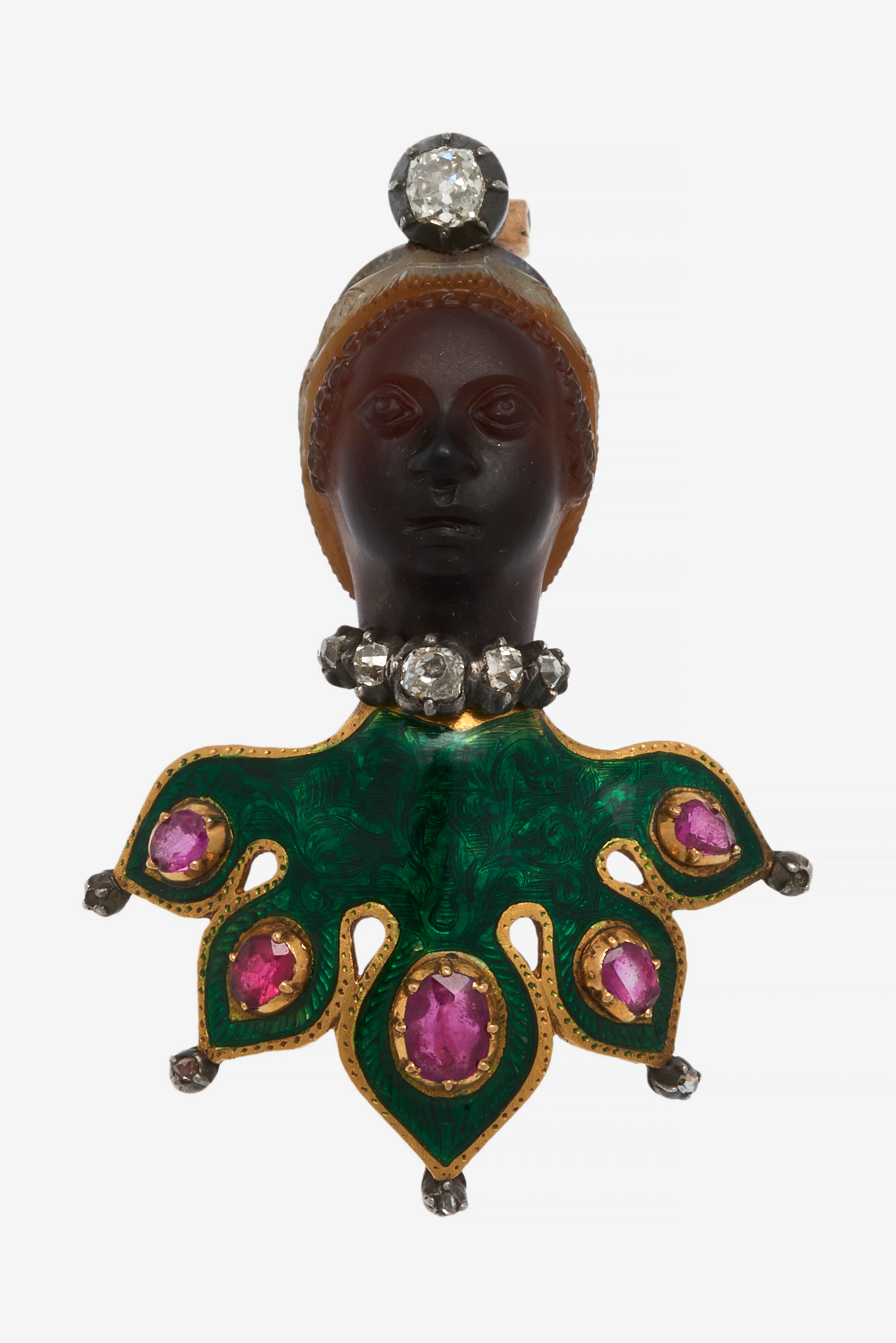Collection de Camées : Passion d'un couple d'amateurs belges Broche "Maure"