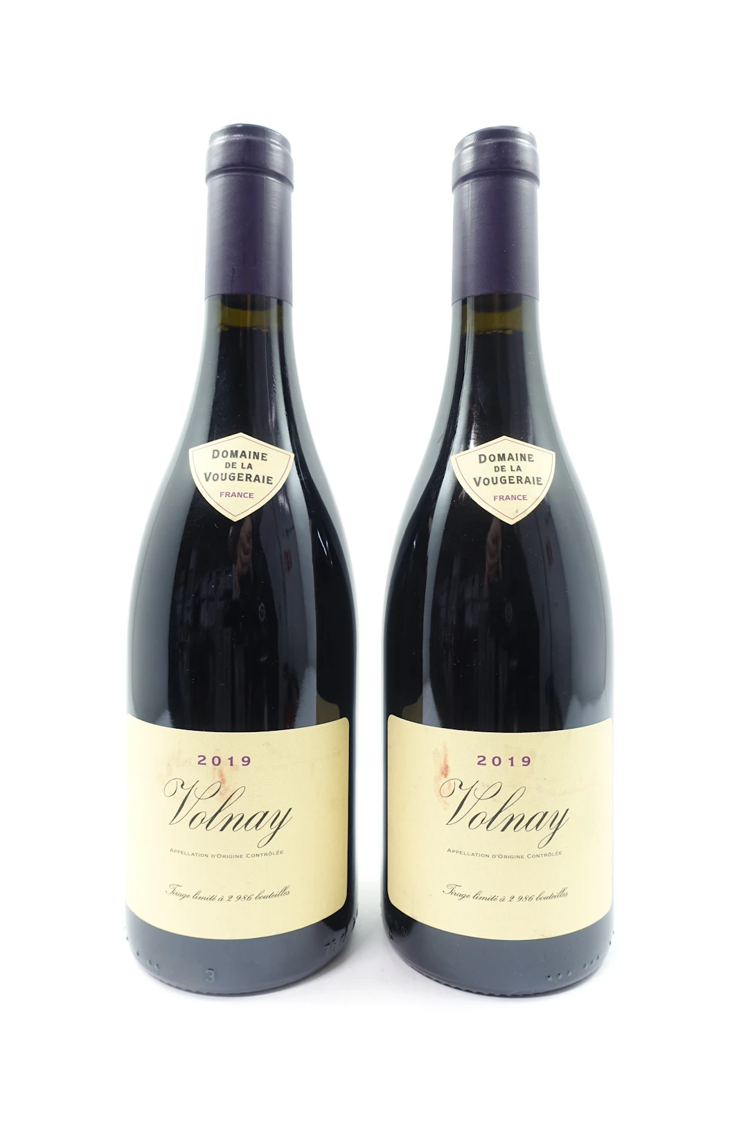 2 bts VOLNAY 2019 Domaine de la Vougeraie