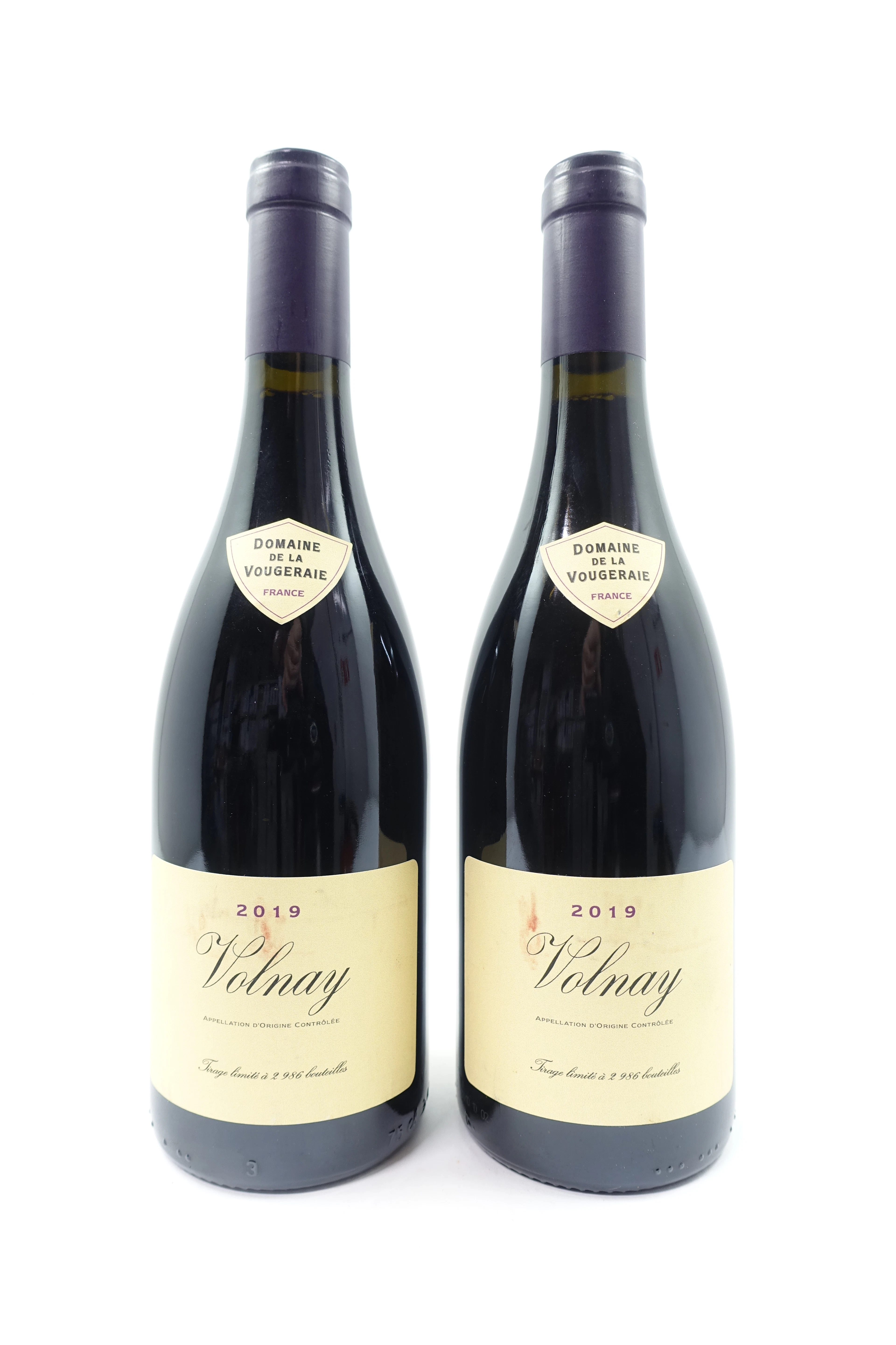 2 bts VOLNAY 2019 Domaine de la Vougeraie