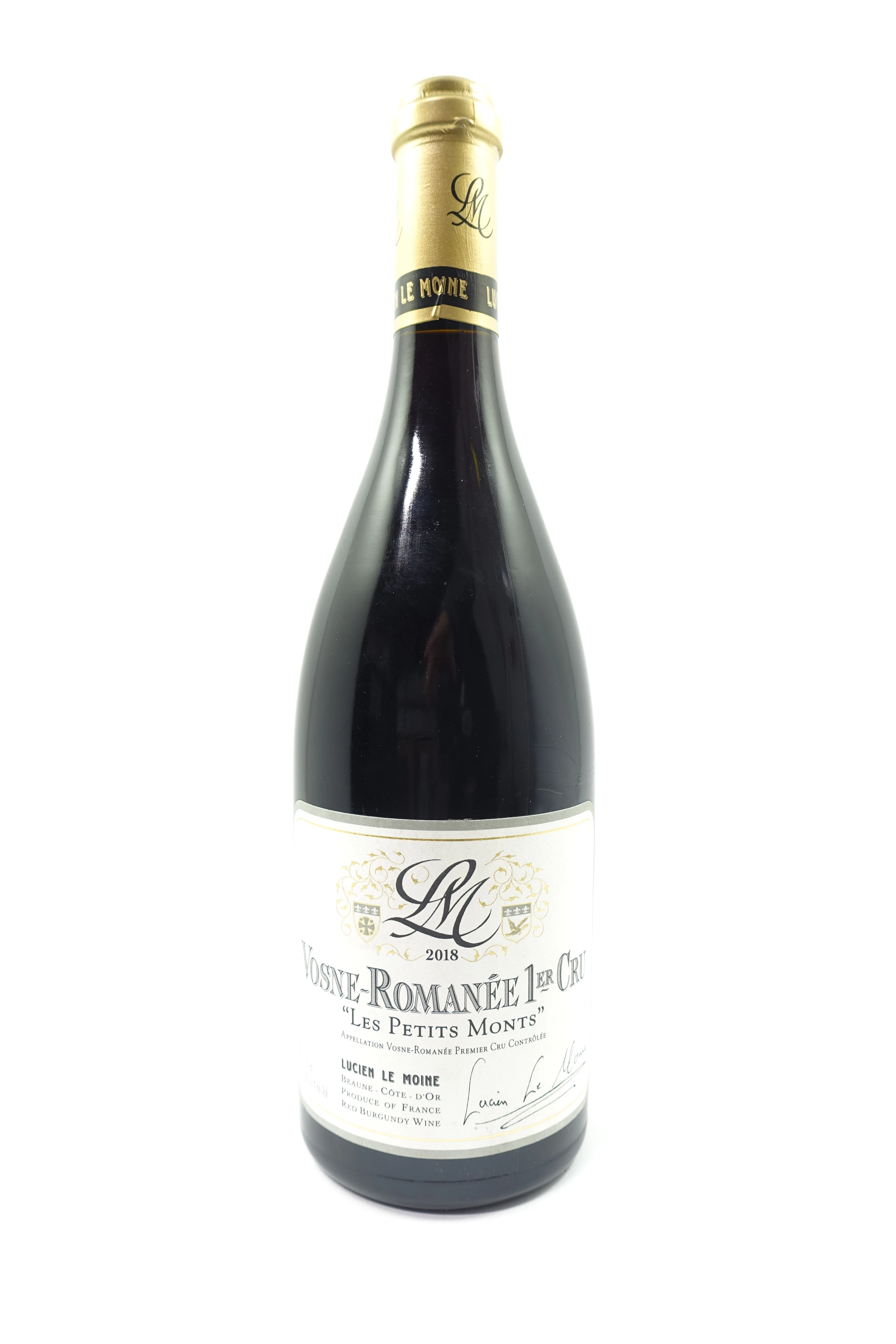 1 bt VOSNE ROMANEE 2018 1er Cru Les Petits Monts. Lucien Le Moine