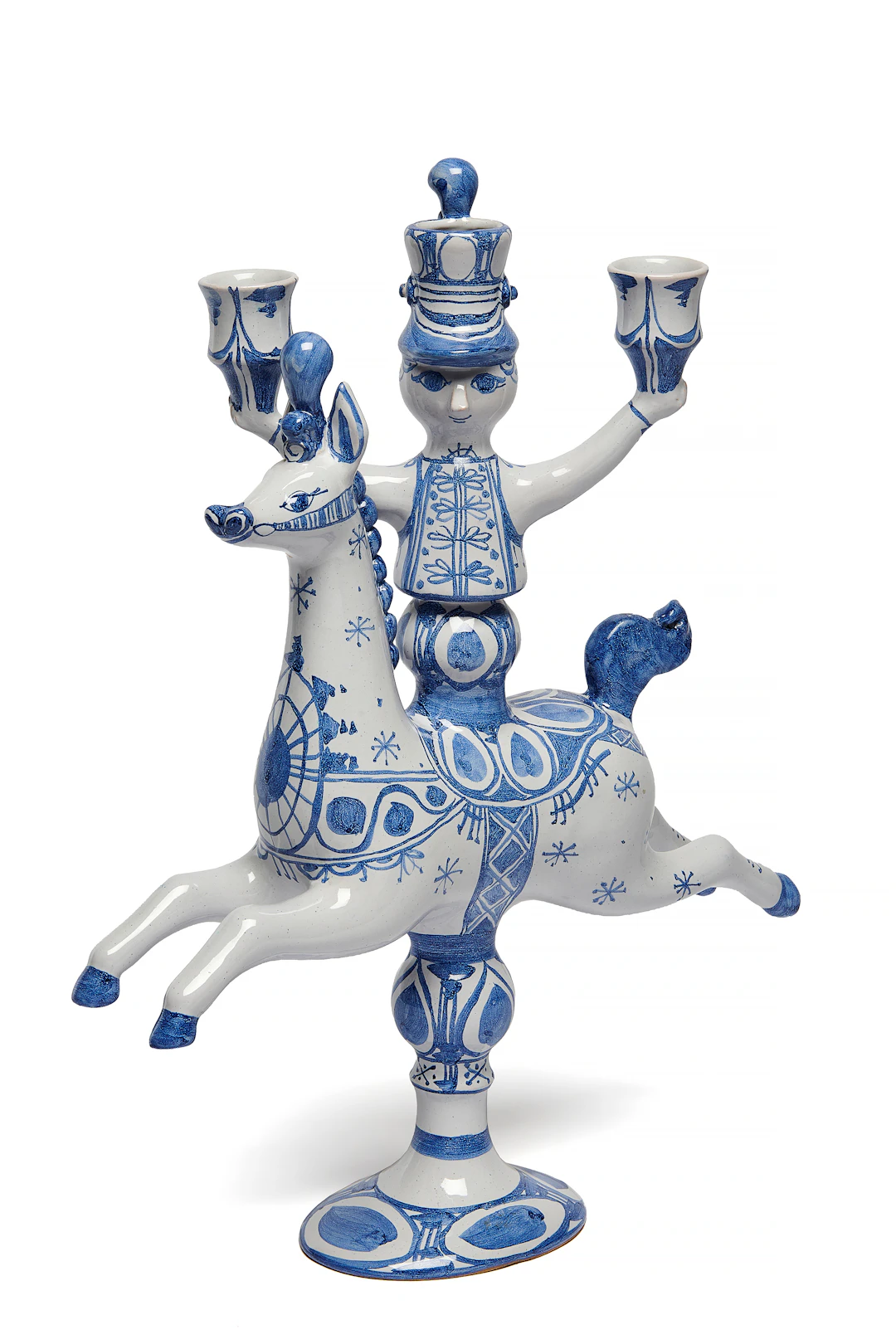 Björn WIINBLAD 1918-2006 Candélabre en forme de cavalier - circa 1974