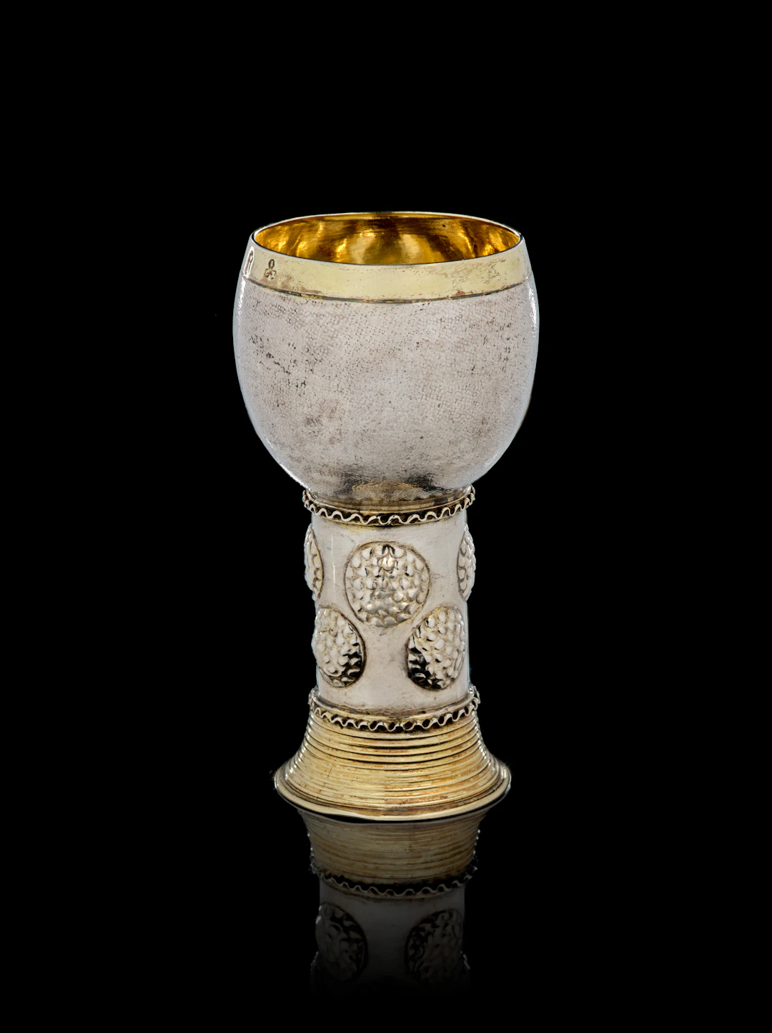 A Polish parcel-gilt silver römer beaker, Conrad Jakob Keseberg, Danzig