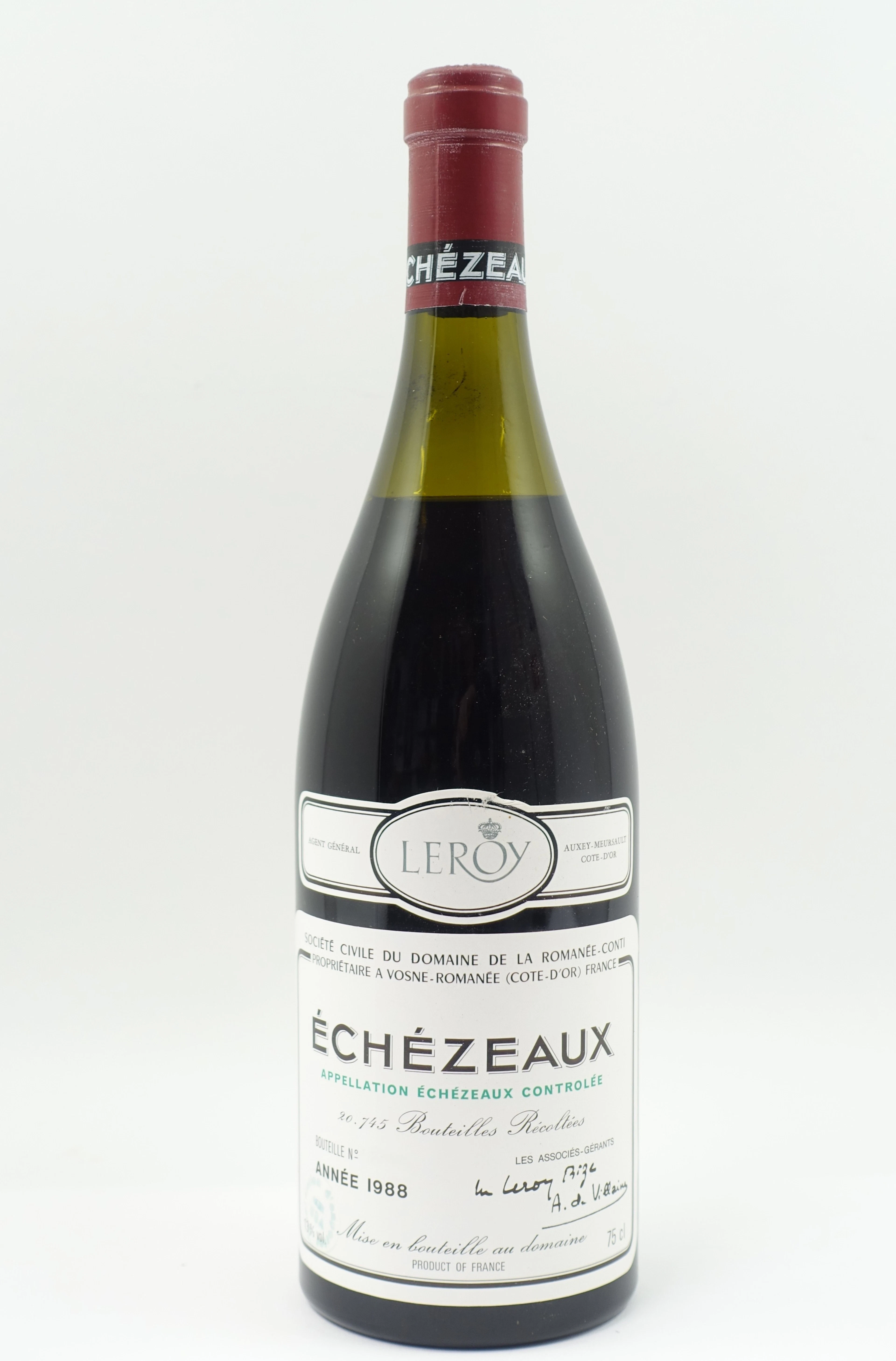 1 bt ECHEZEAUX 1988 Grand Cru. Domaine de la Romanée Conti