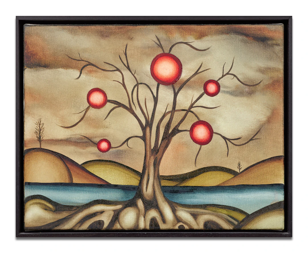 Robert ZEHNDER (Né en 1992) Red Orb Tree - 2023