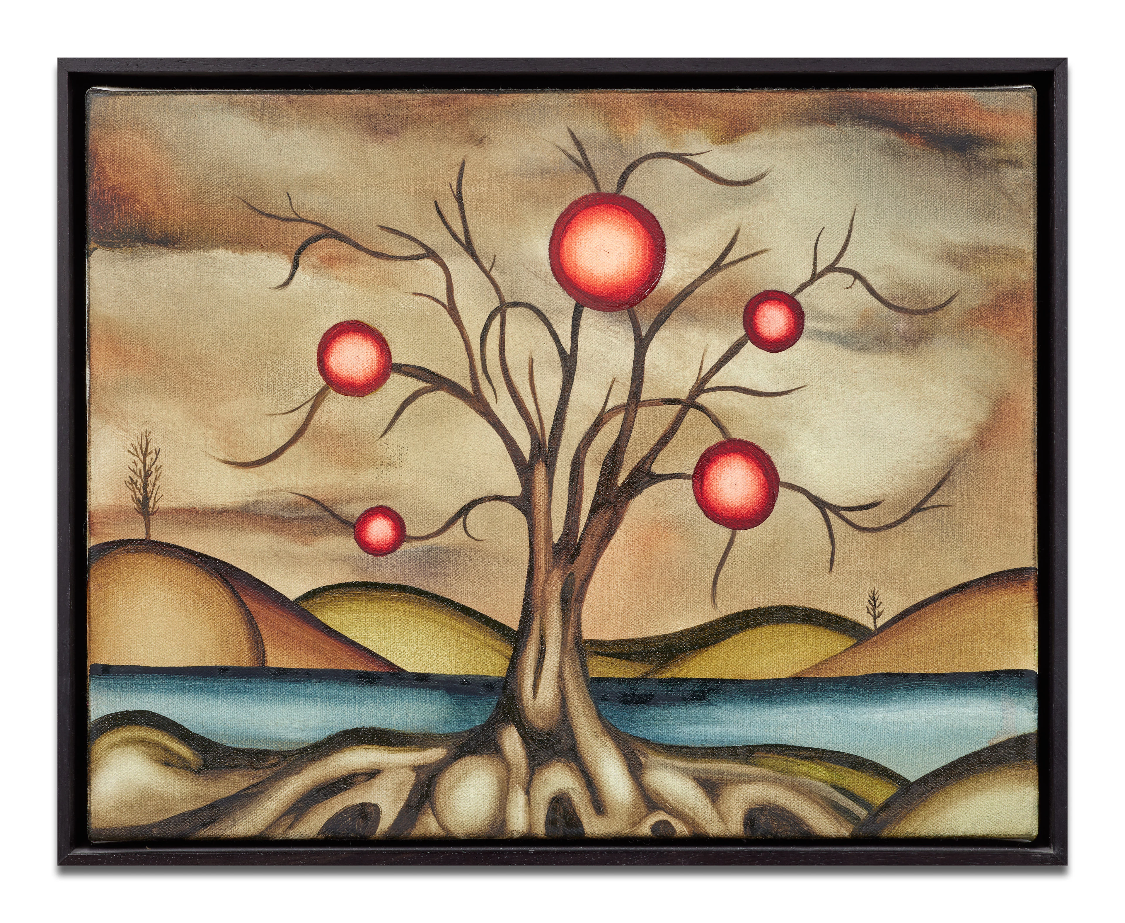 Robert ZEHNDER (Né en 1992) Red Orb Tree - 2023