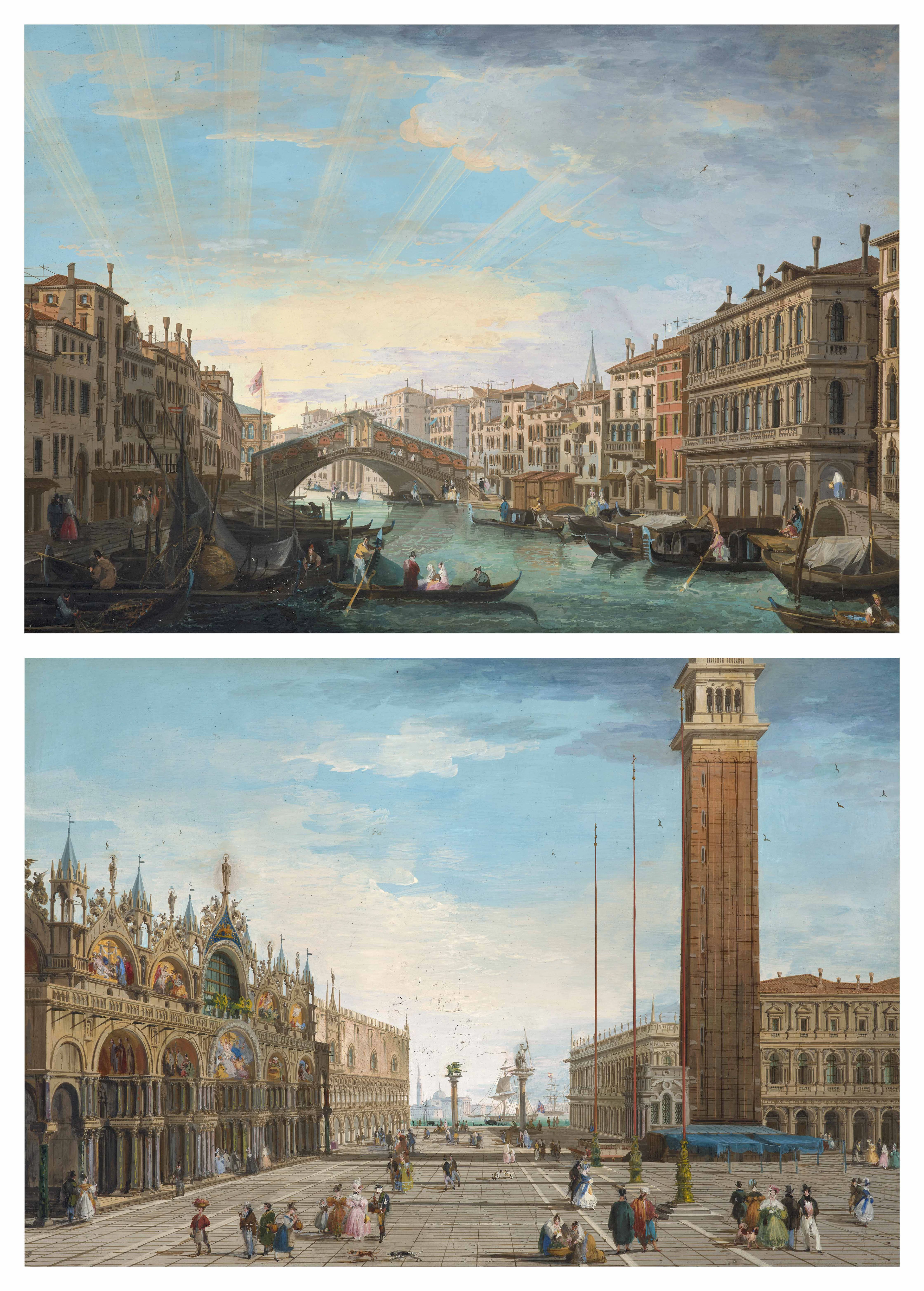 Giuseppe Bernardino BISON Palmanova, 1762 - Milan, 1844 Vue du Grand-Canal