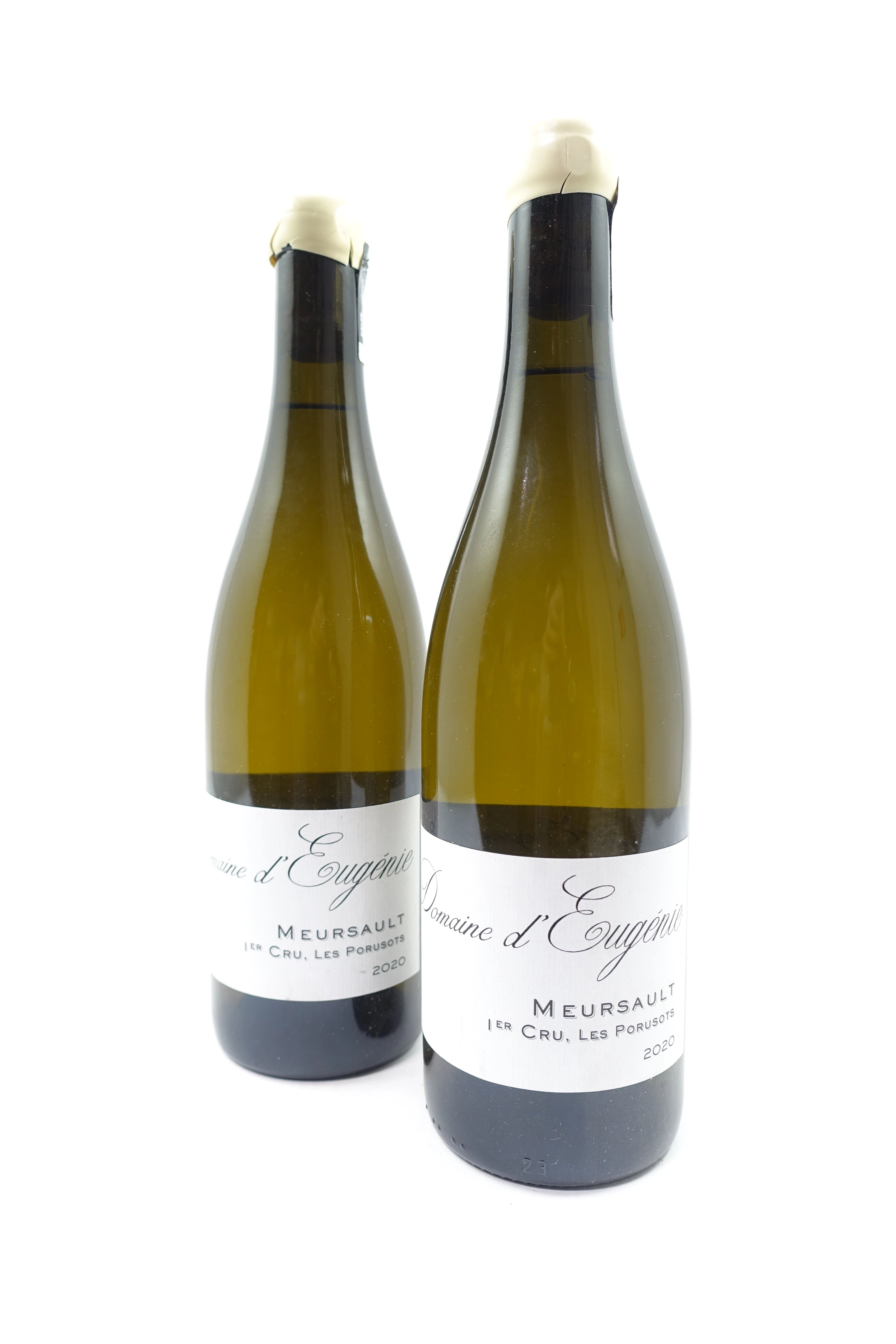 2 bts MEURSAULT 2020 1er Cru Porusots. Domaine d'Eugénie