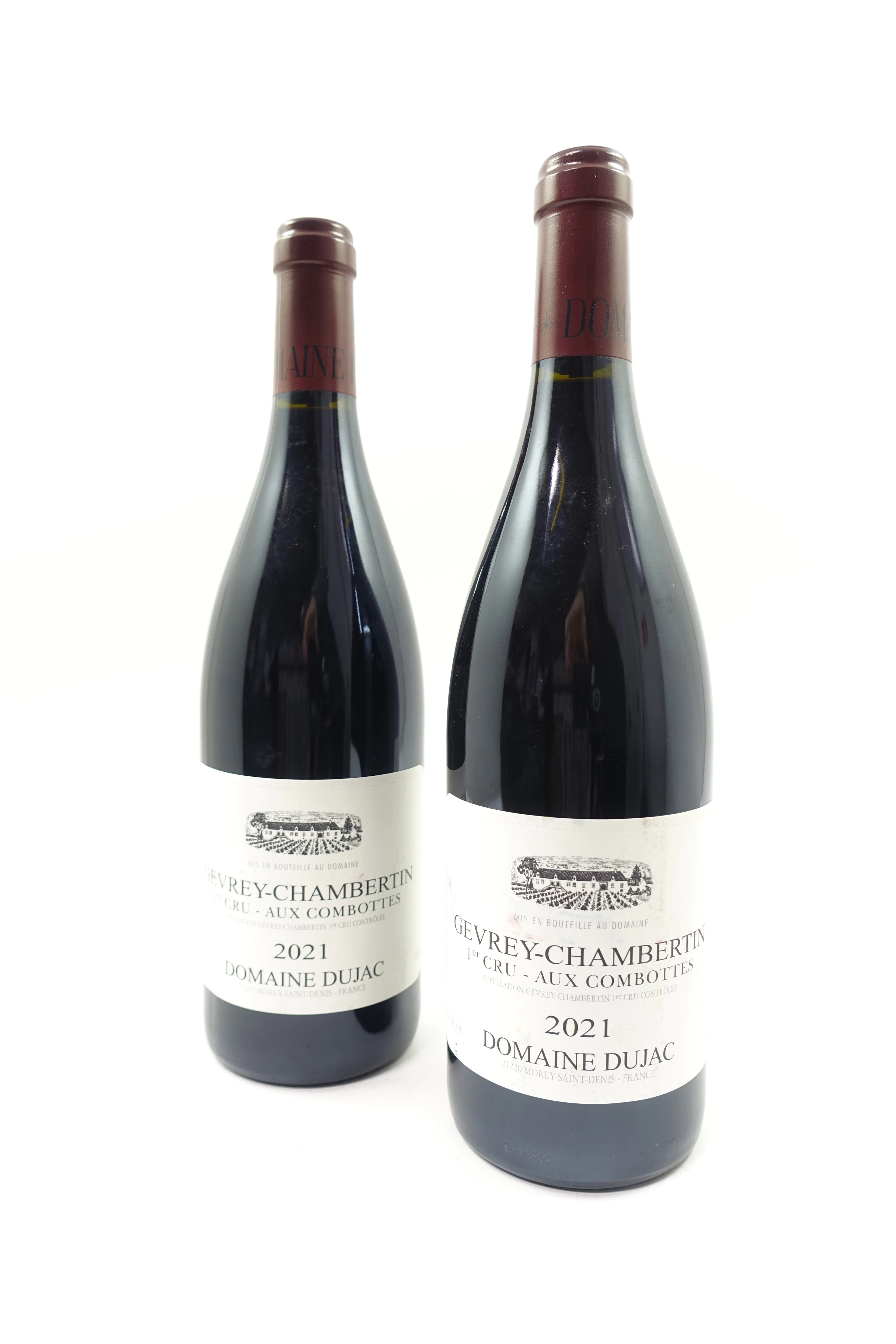 2 bts GEVREY CHAMBERTIN 2021 1er Cru Aux Combottes. Domaine Dujac