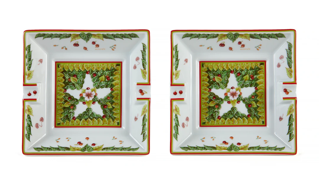 HERMÈS JARDIN DE PYTHAGORE Two ashtrays