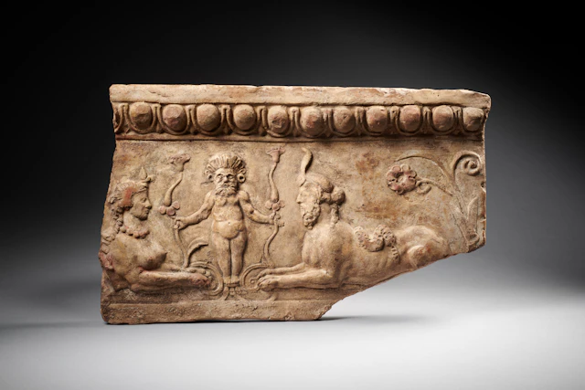 A Romano-Egyptian terracotta plaque relief