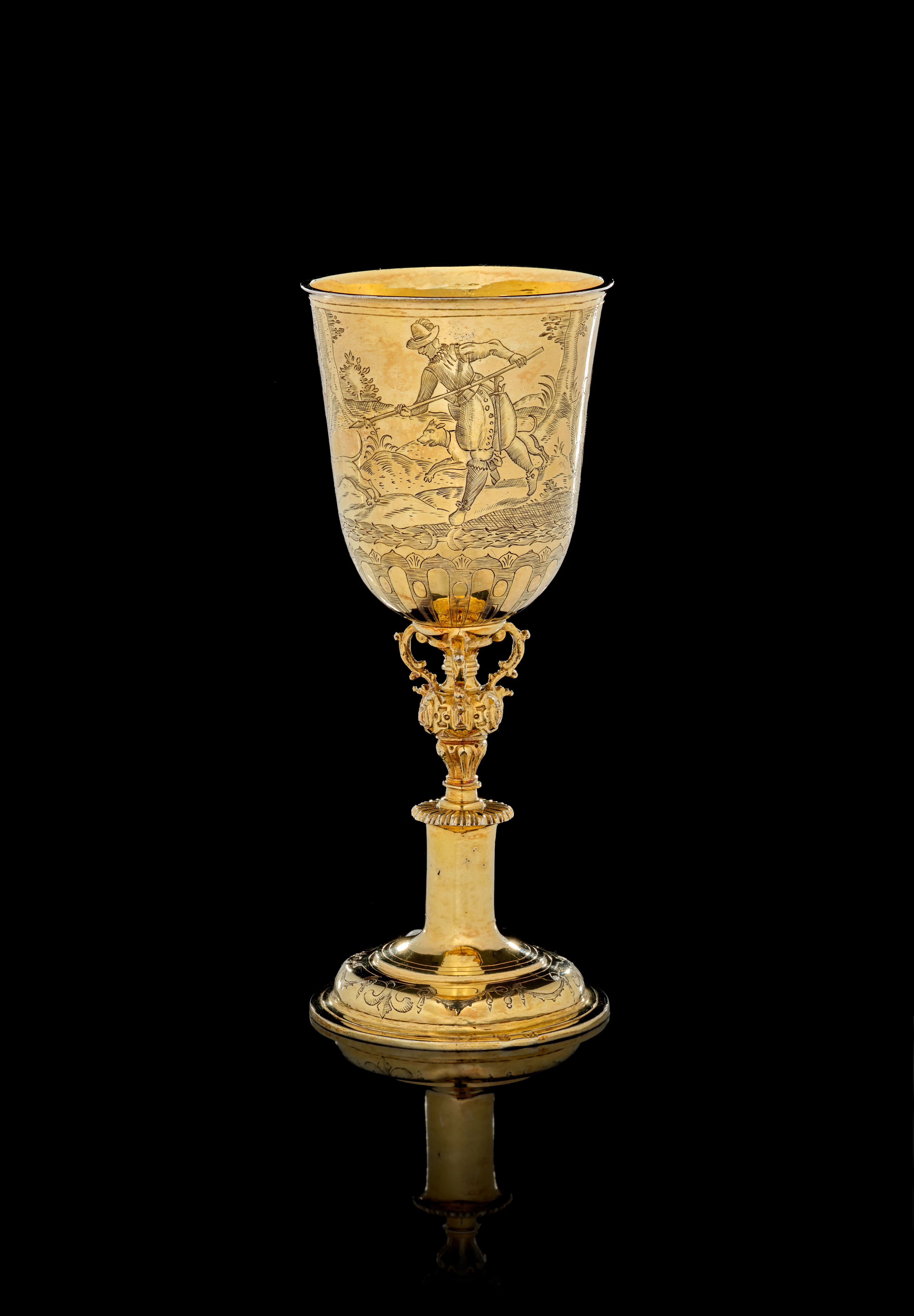 A Swiss silver-gilt cup, Hans Trachsel, Berthoud (Burgdorf), début