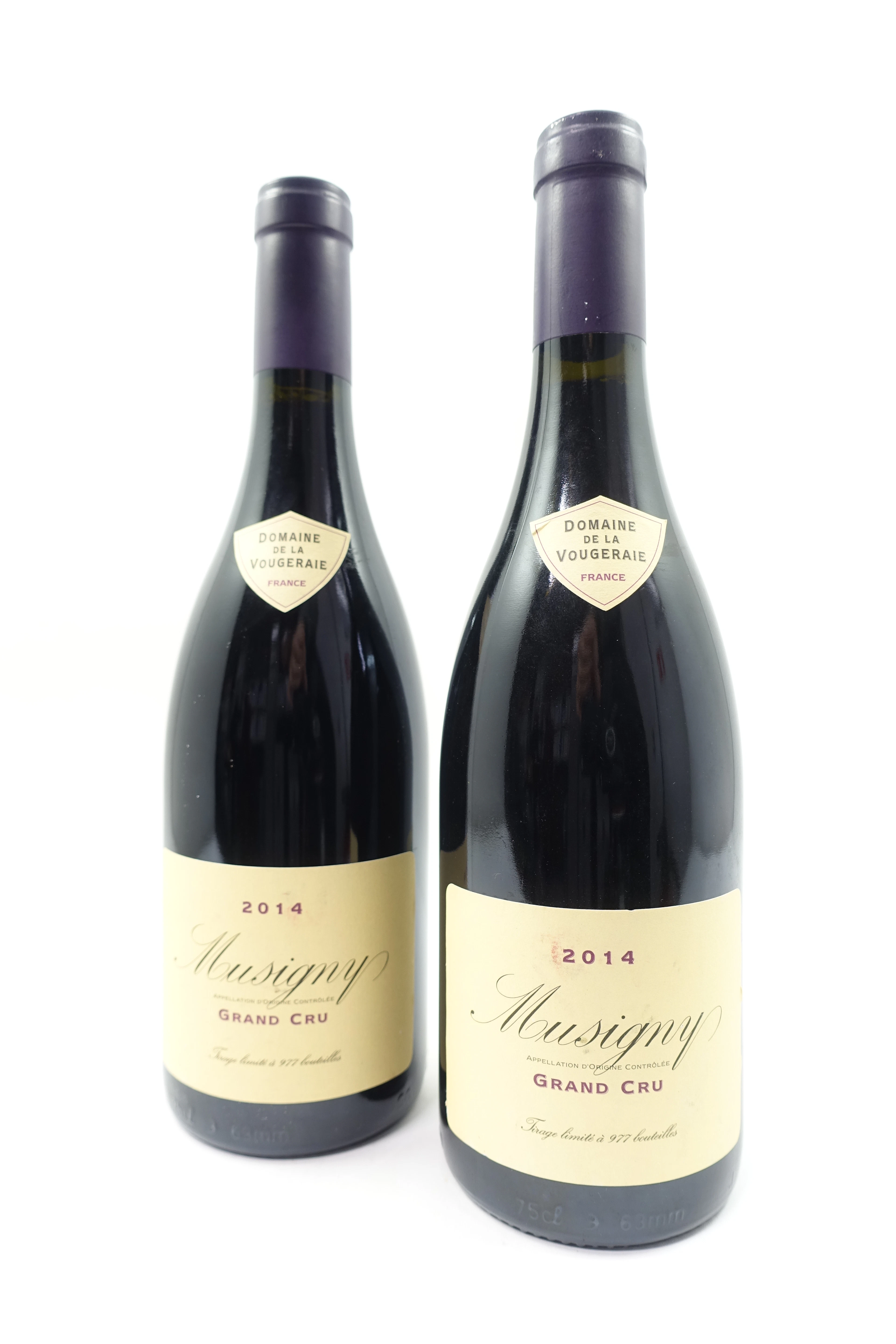 2 bts MUSIGNY 2014 Grand Cru. Domaine de la Vougeraie