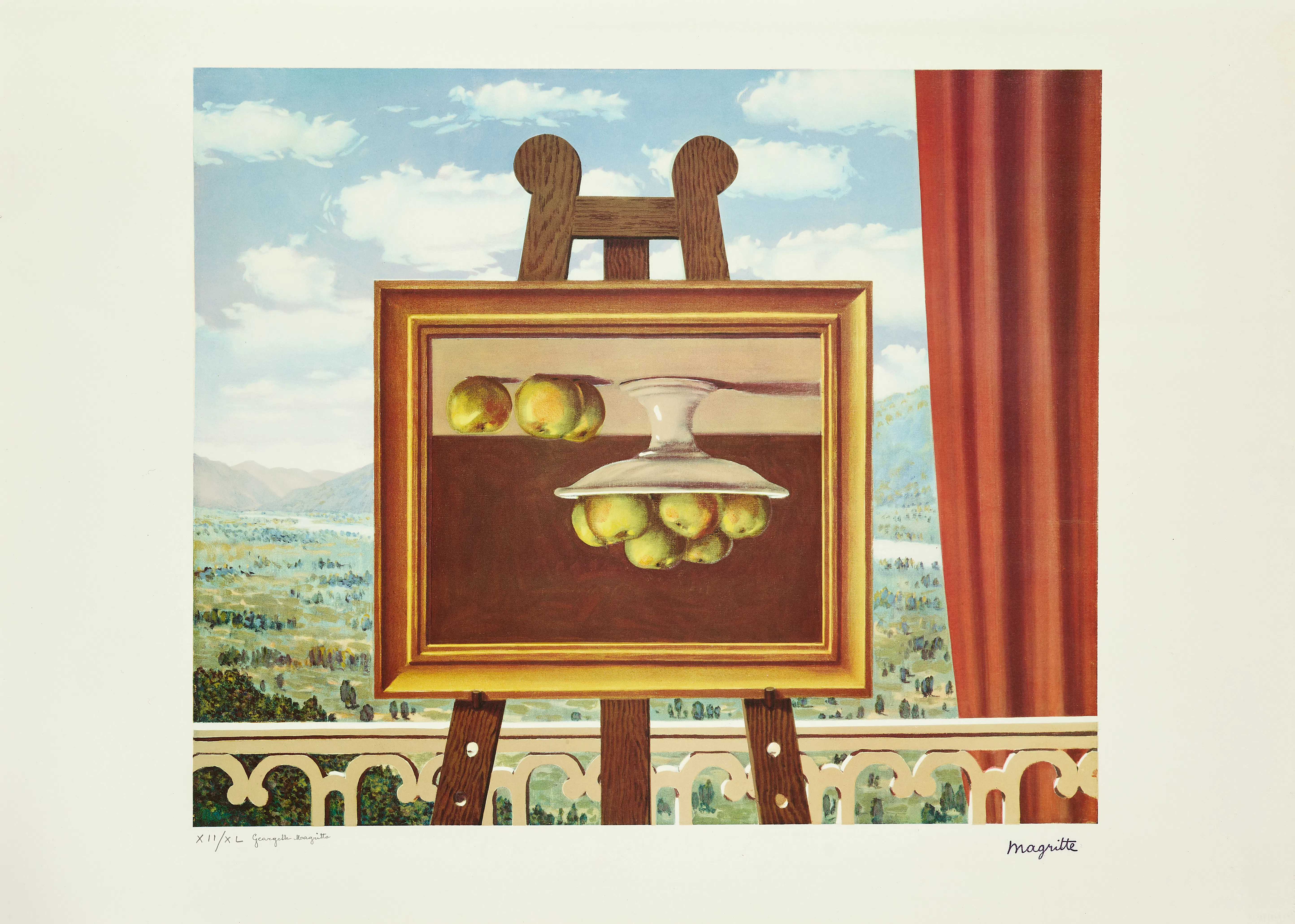 René MAGRITTE (d'après) Le réveil matin - 1979
